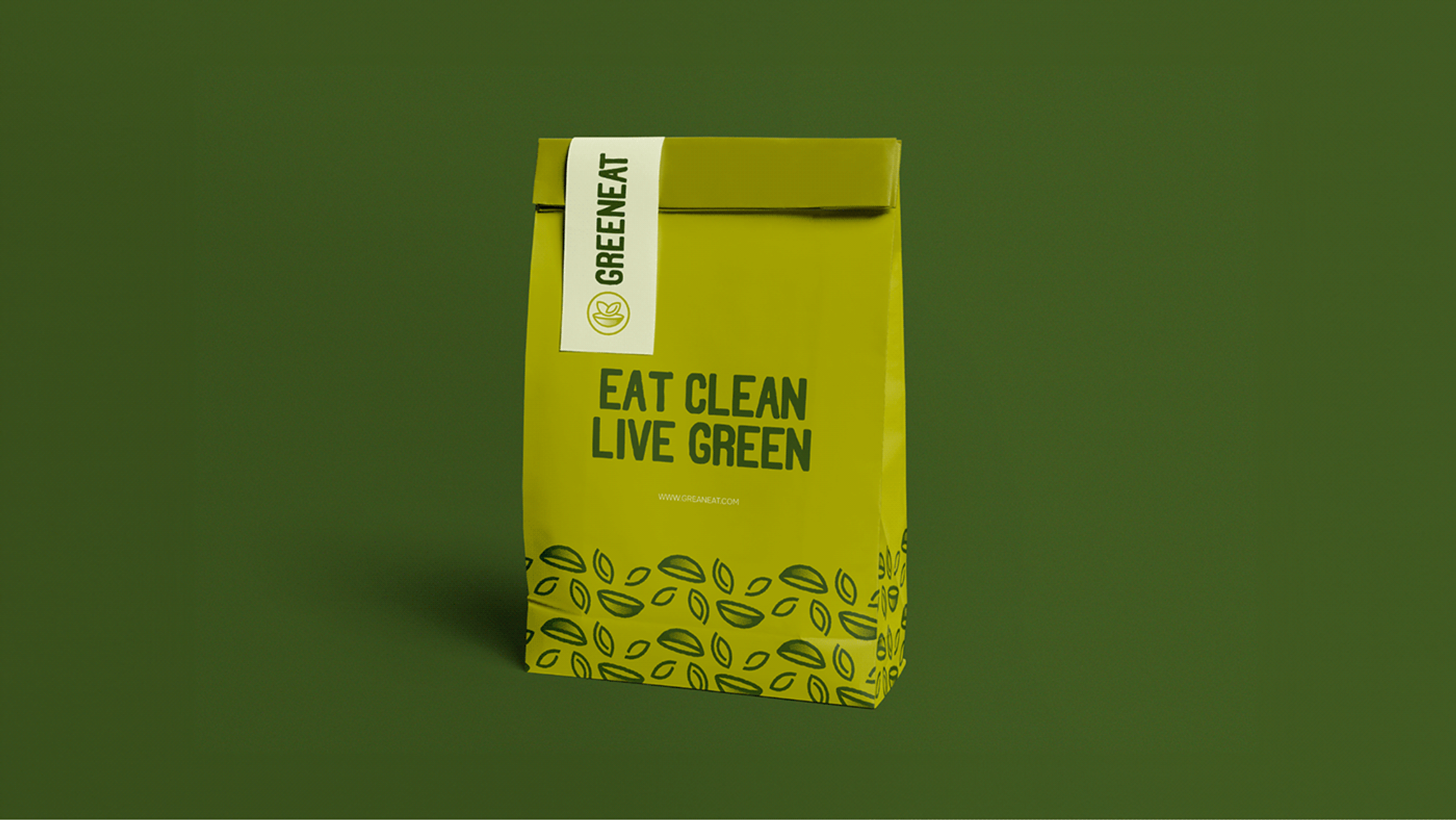 Greeneat Logo and Visual identity detail 13