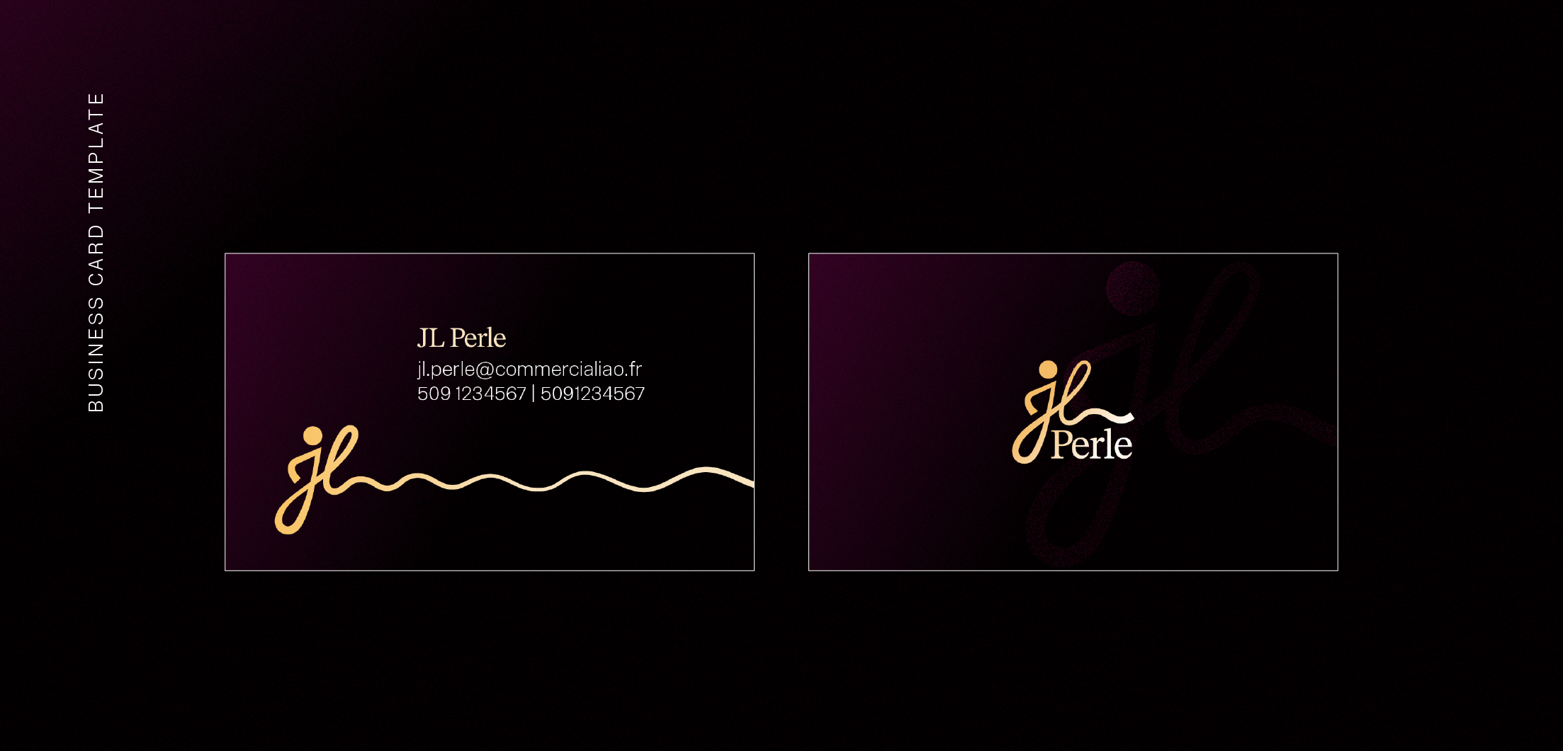JL Perle Logo and Visual identity detail 8