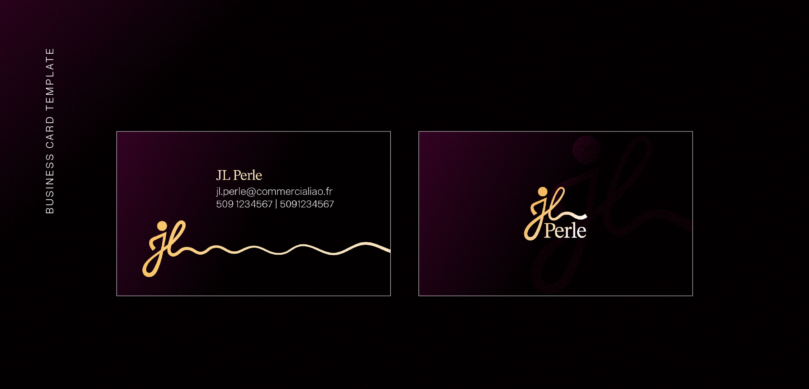 JL Perle Logo and Visual identity detail 8