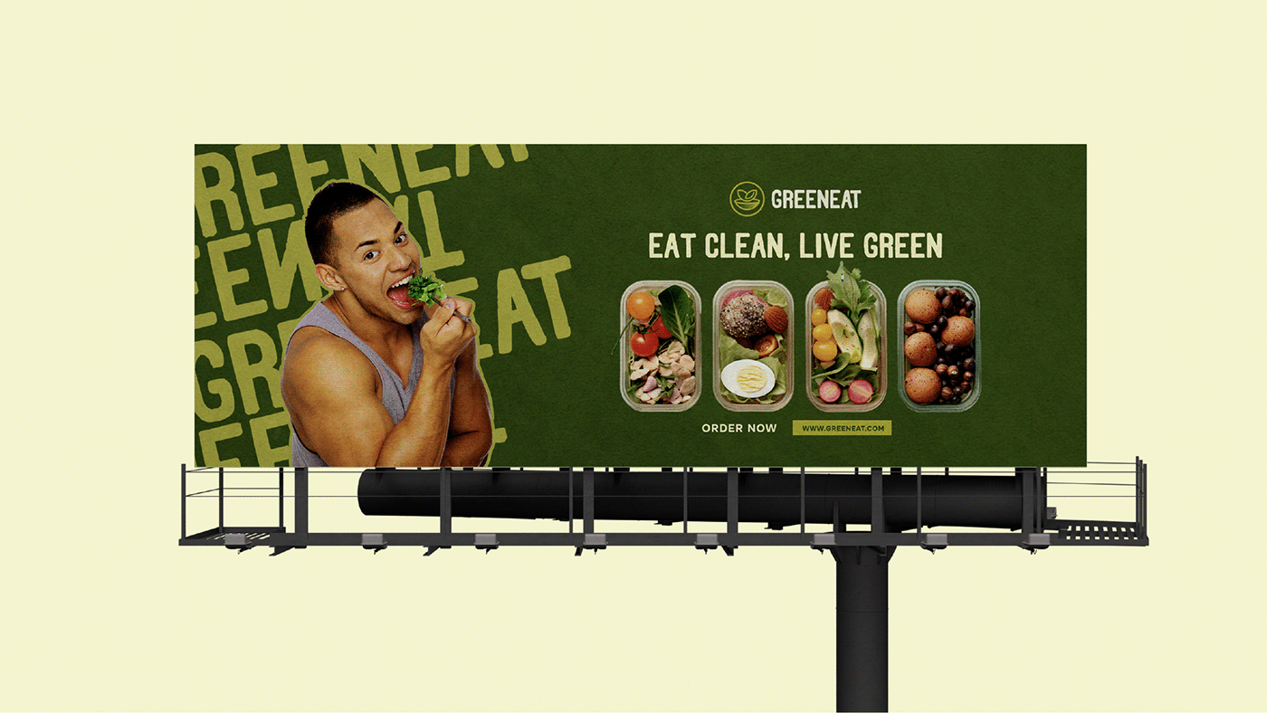 Greeneat Logo and Visual identity detail 21