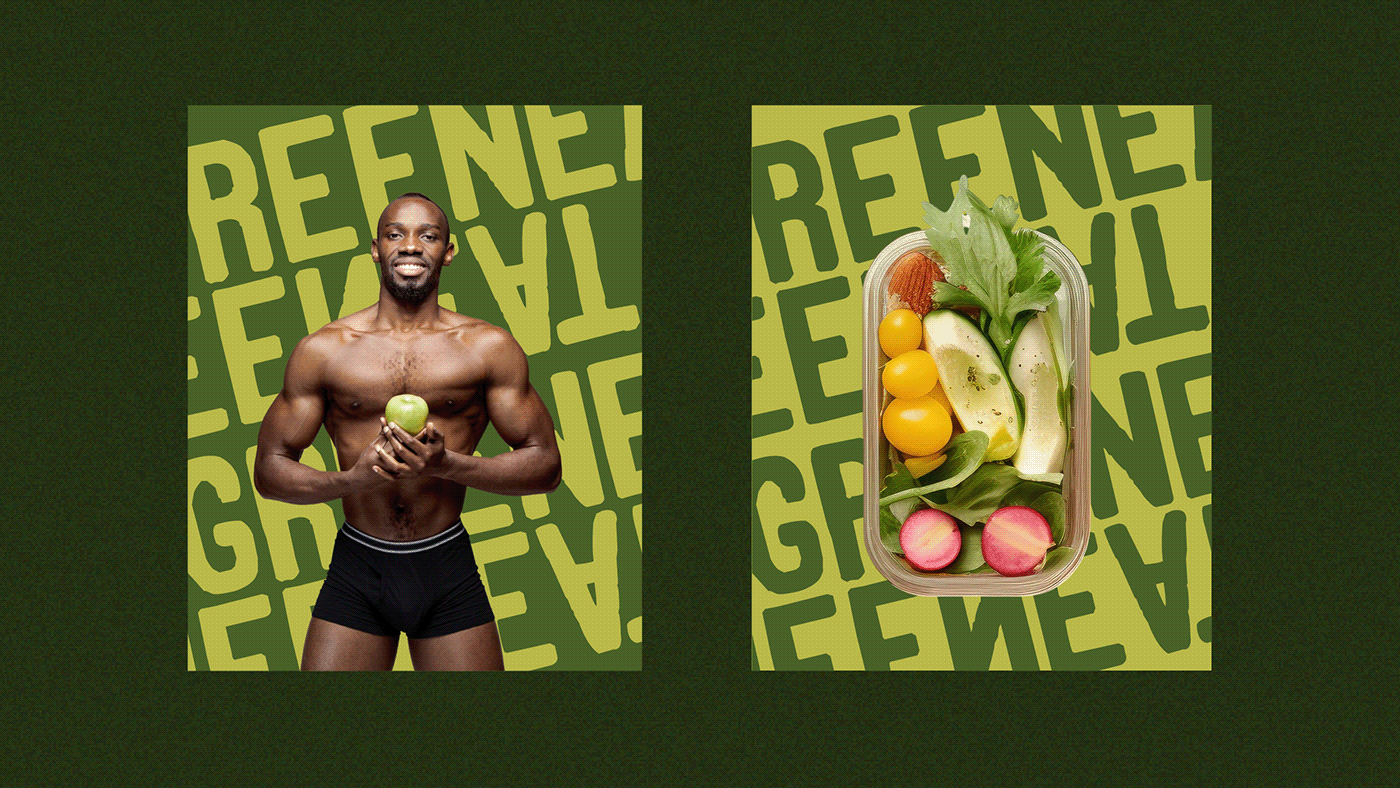 Greeneat Logo and Visual identity detail 14