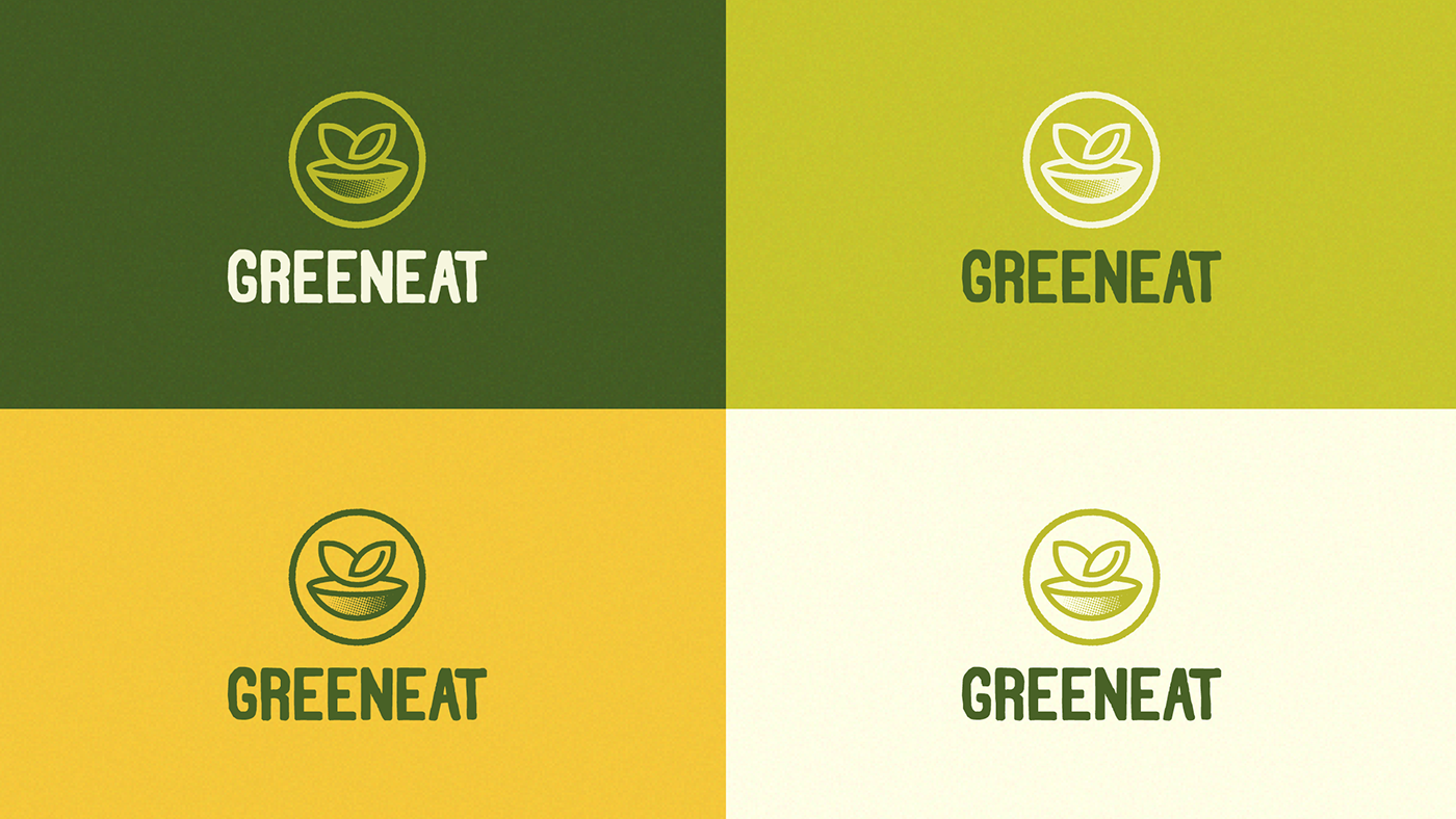 Greeneat Logo and Visual identity detail 4