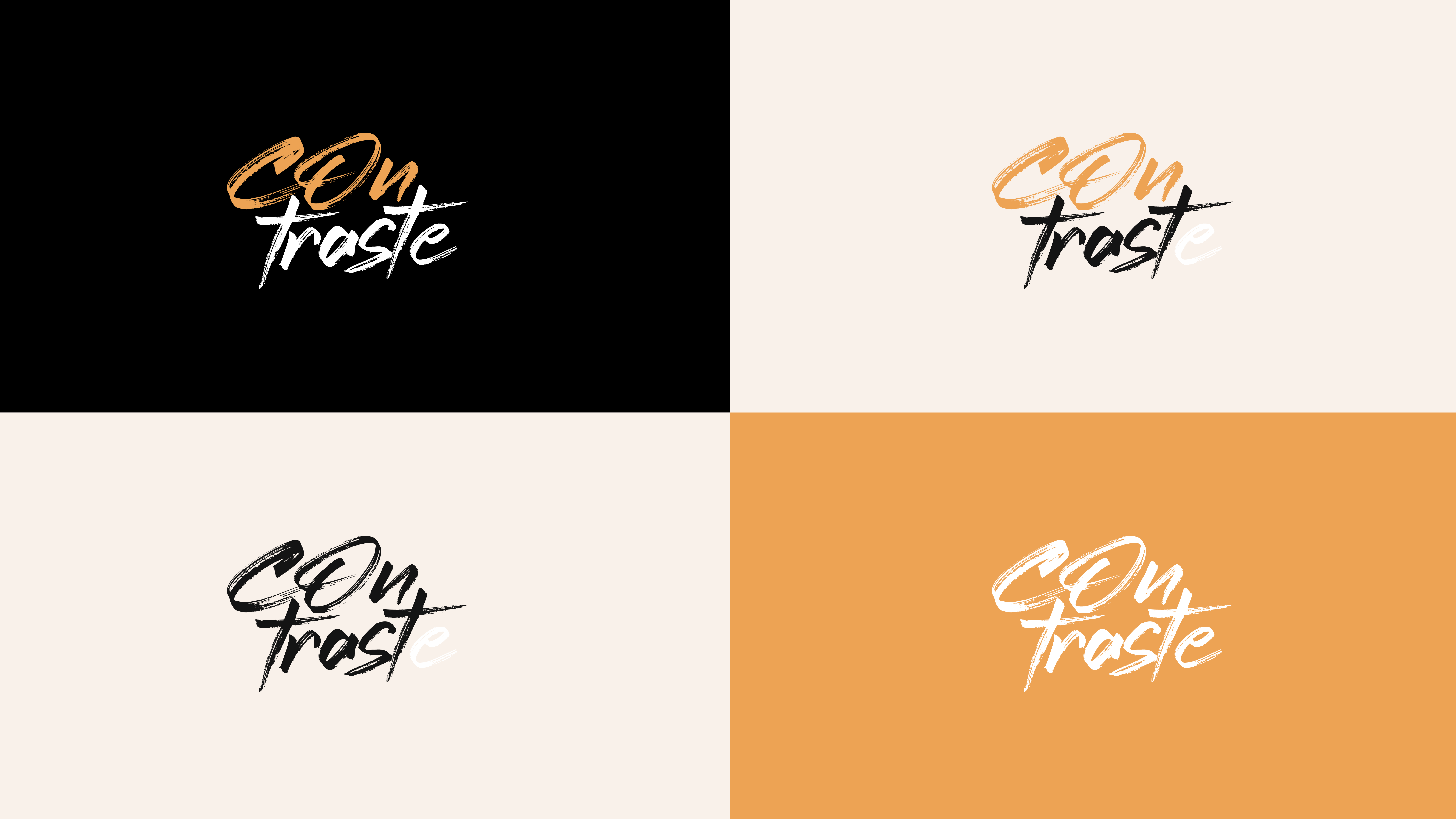 Contraste Visual identity  detail 2