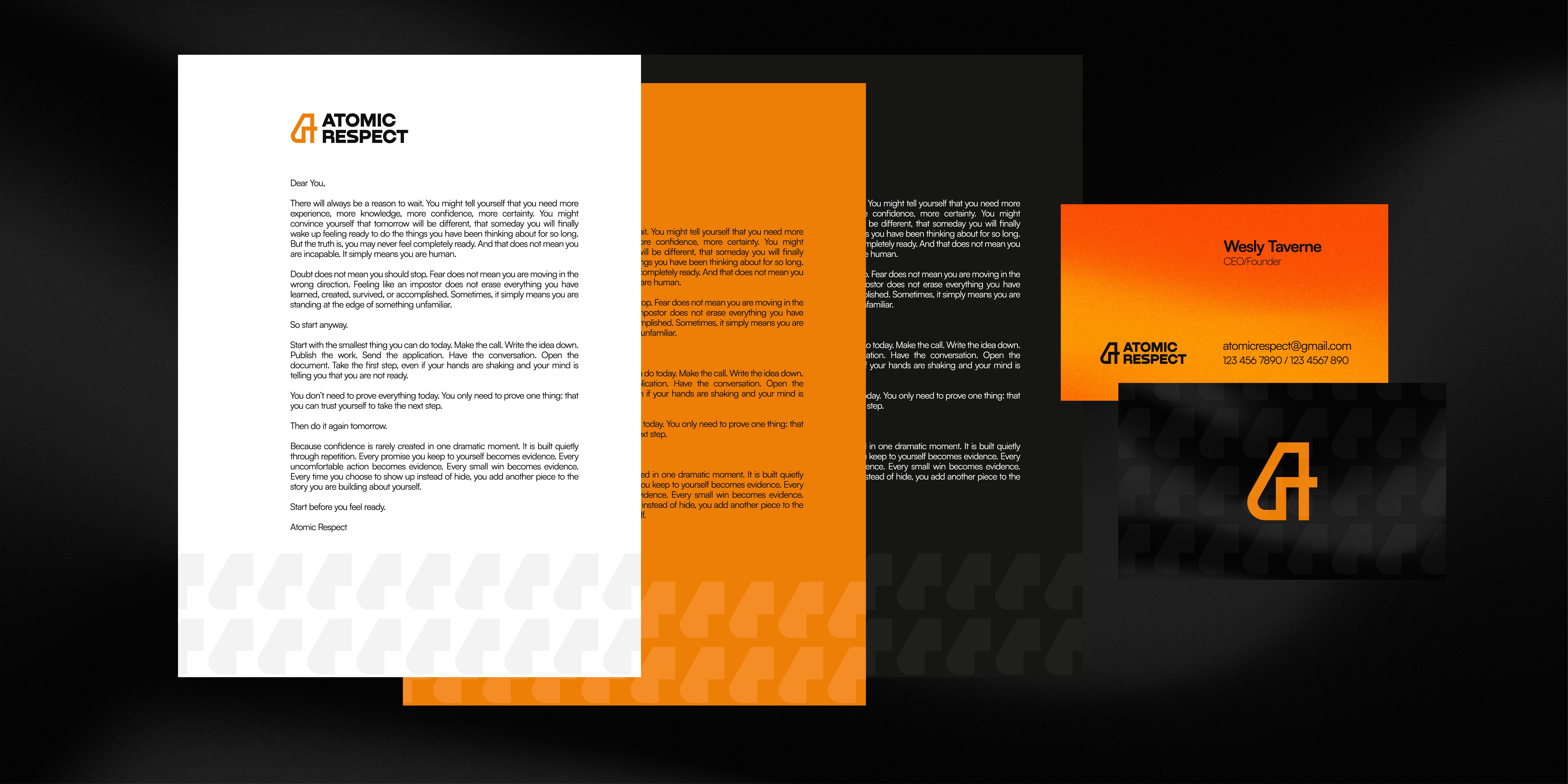 Atomic Respect Visual Identity detail 24