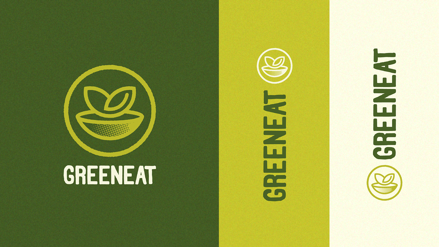Greeneat Logo and Visual identity detail 10