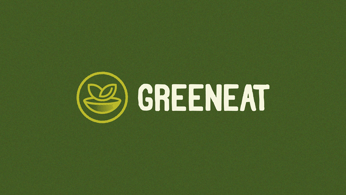 Greeneat Logo and Visual identity feature