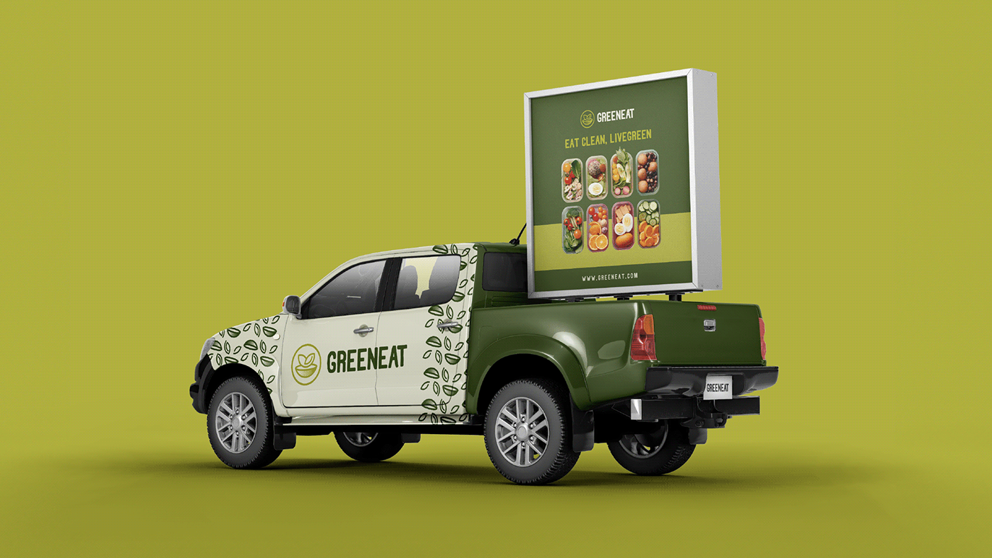 Greeneat Logo and Visual identity detail 20
