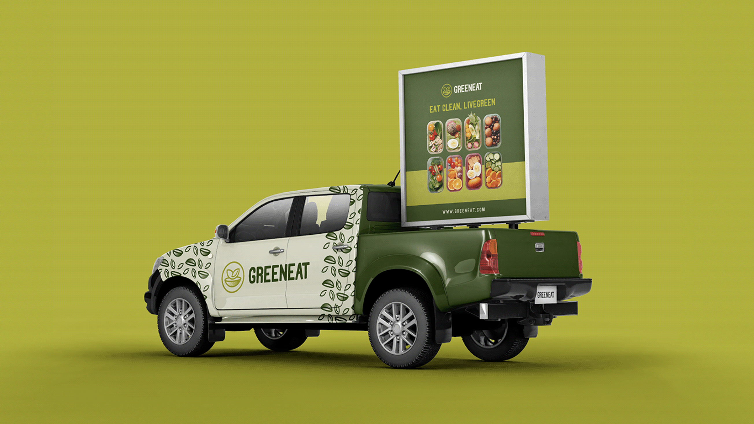 Greeneat Logo and Visual identity detail 20