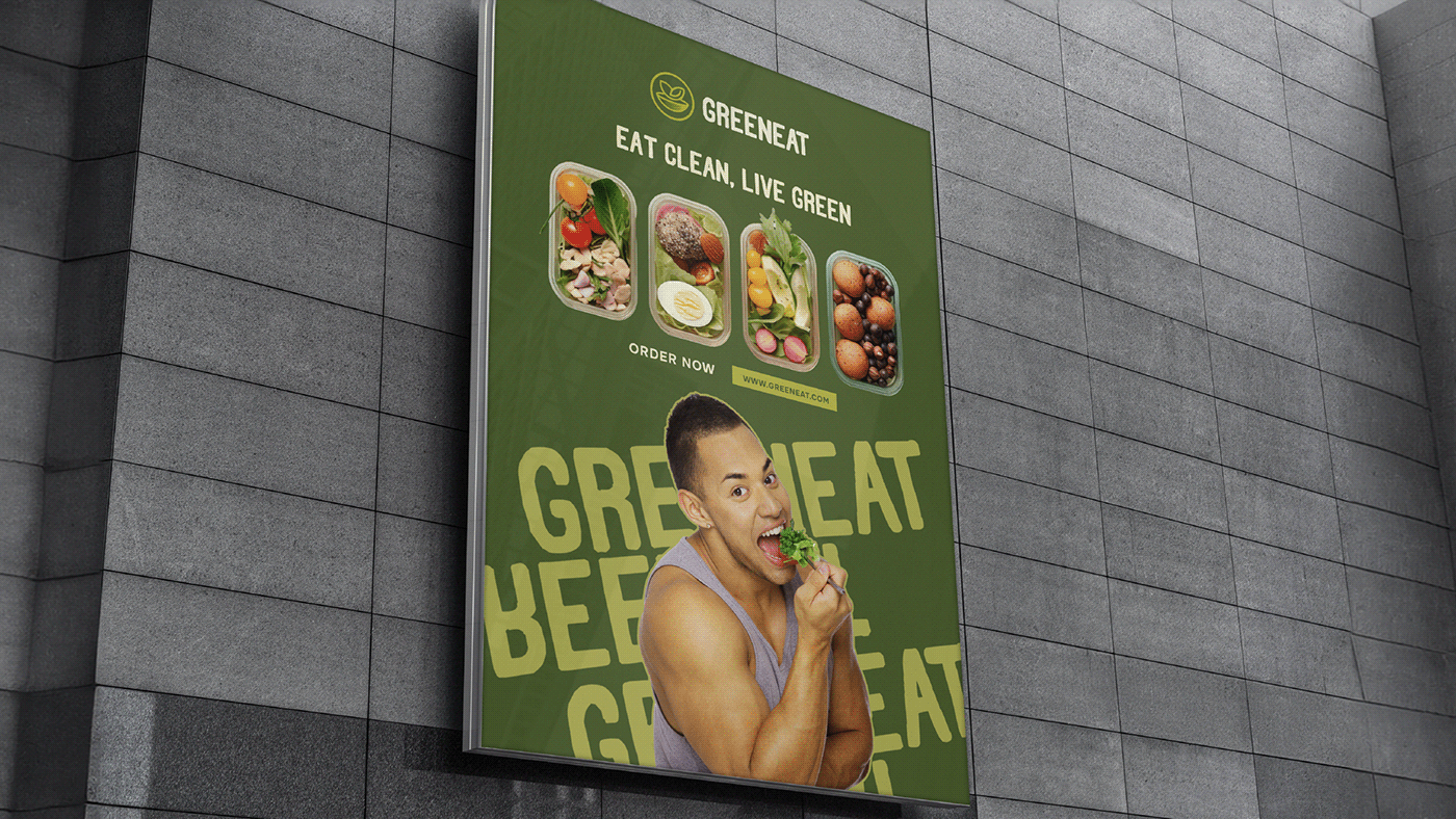 Greeneat Logo and Visual identity detail 22