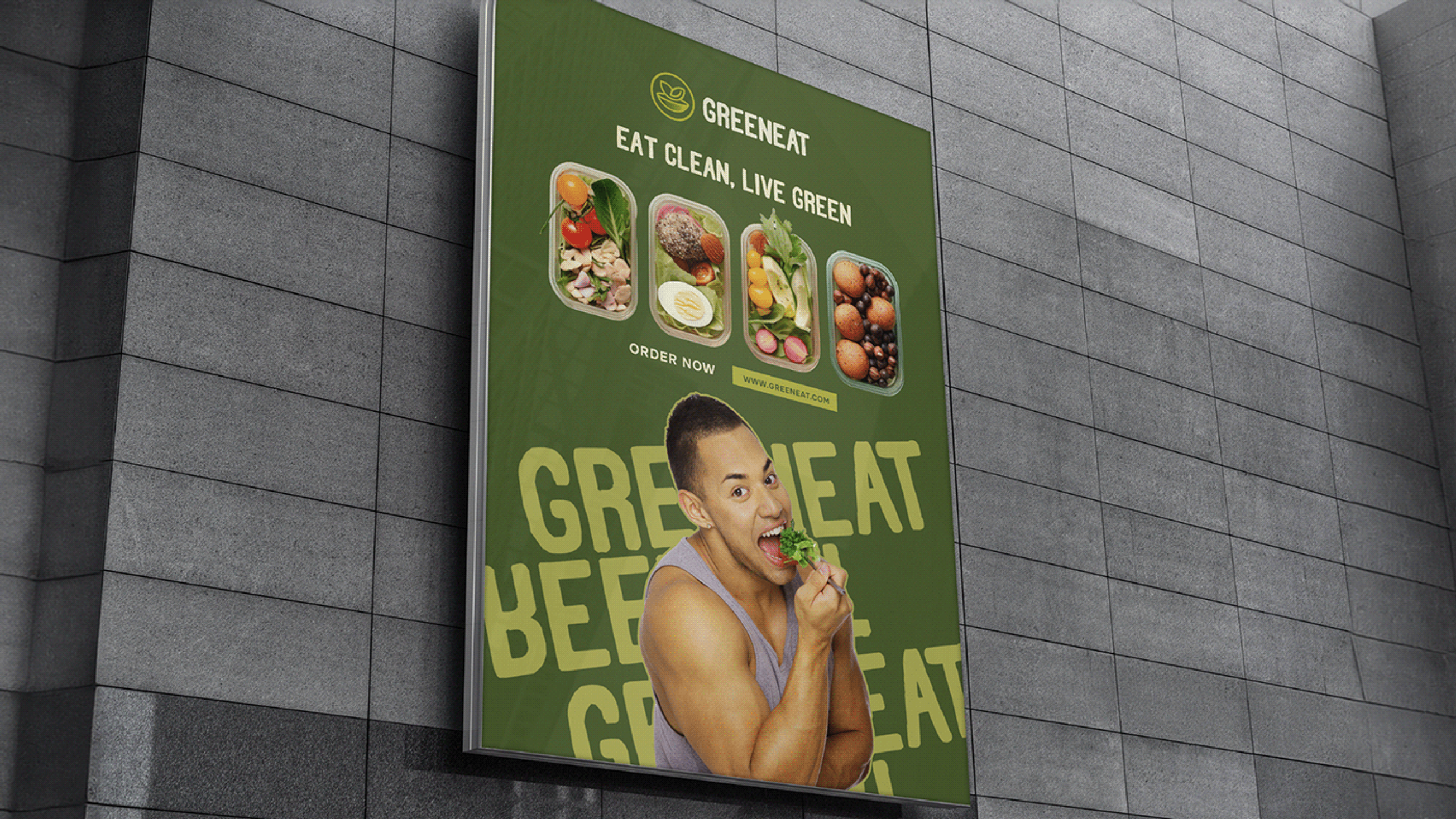Greeneat Logo and Visual identity detail 22