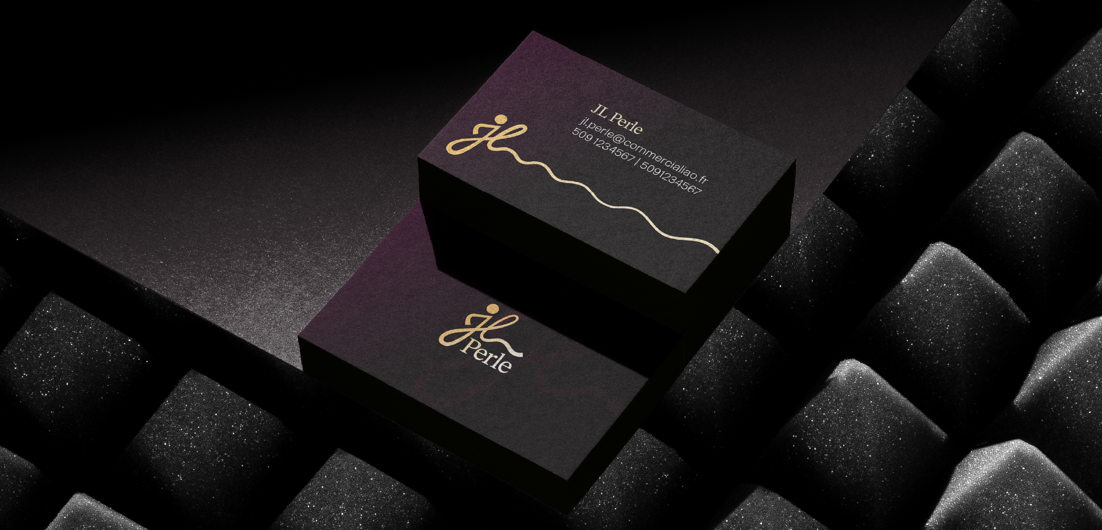 JL Perle Logo and Visual identity