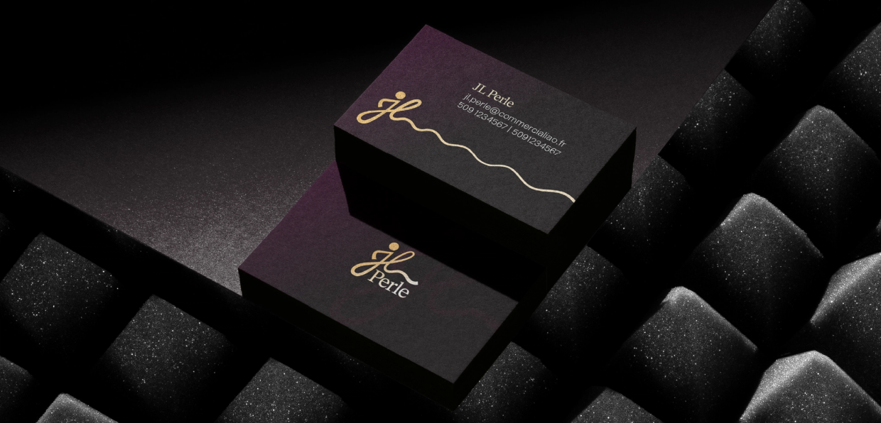 JL Perle Logo and Visual identity