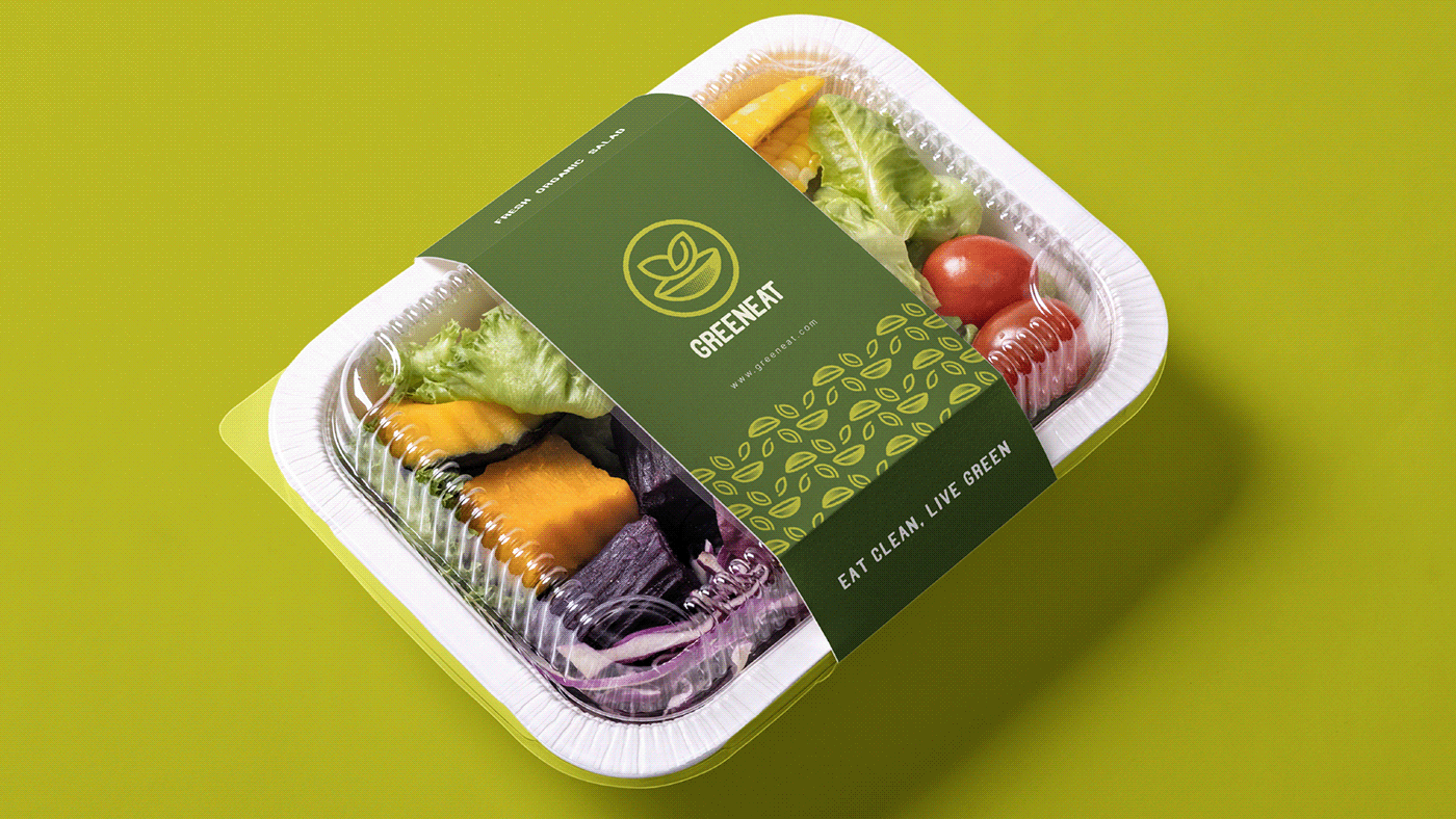 Greeneat Logo and Visual identity