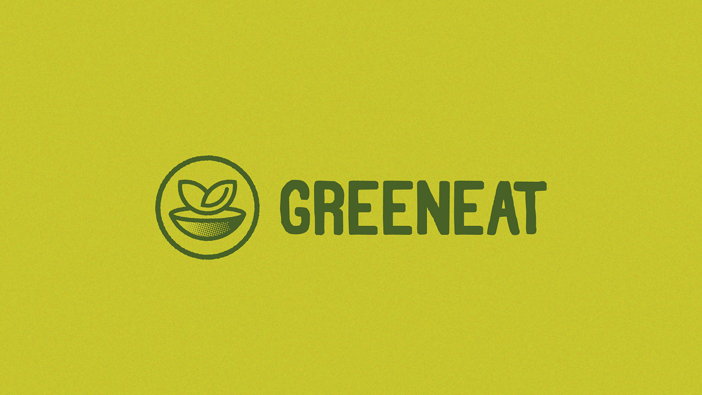 Greeneat Logo and Visual identity detail 2