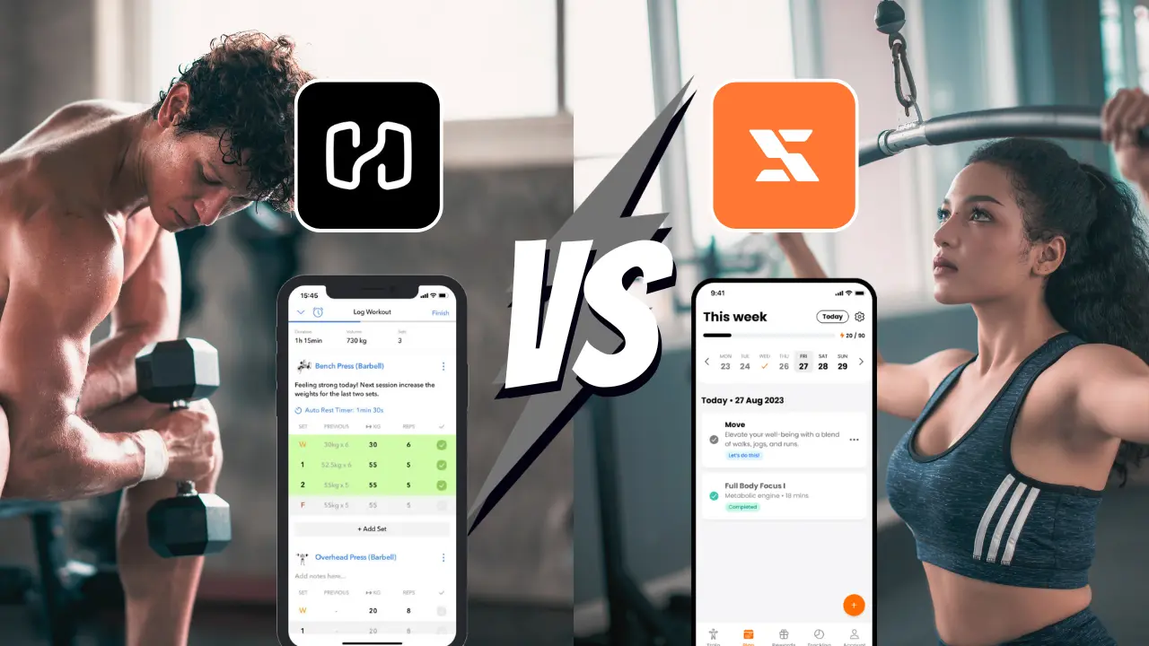 hevy app versus Slated fit app comparison workout tracker app