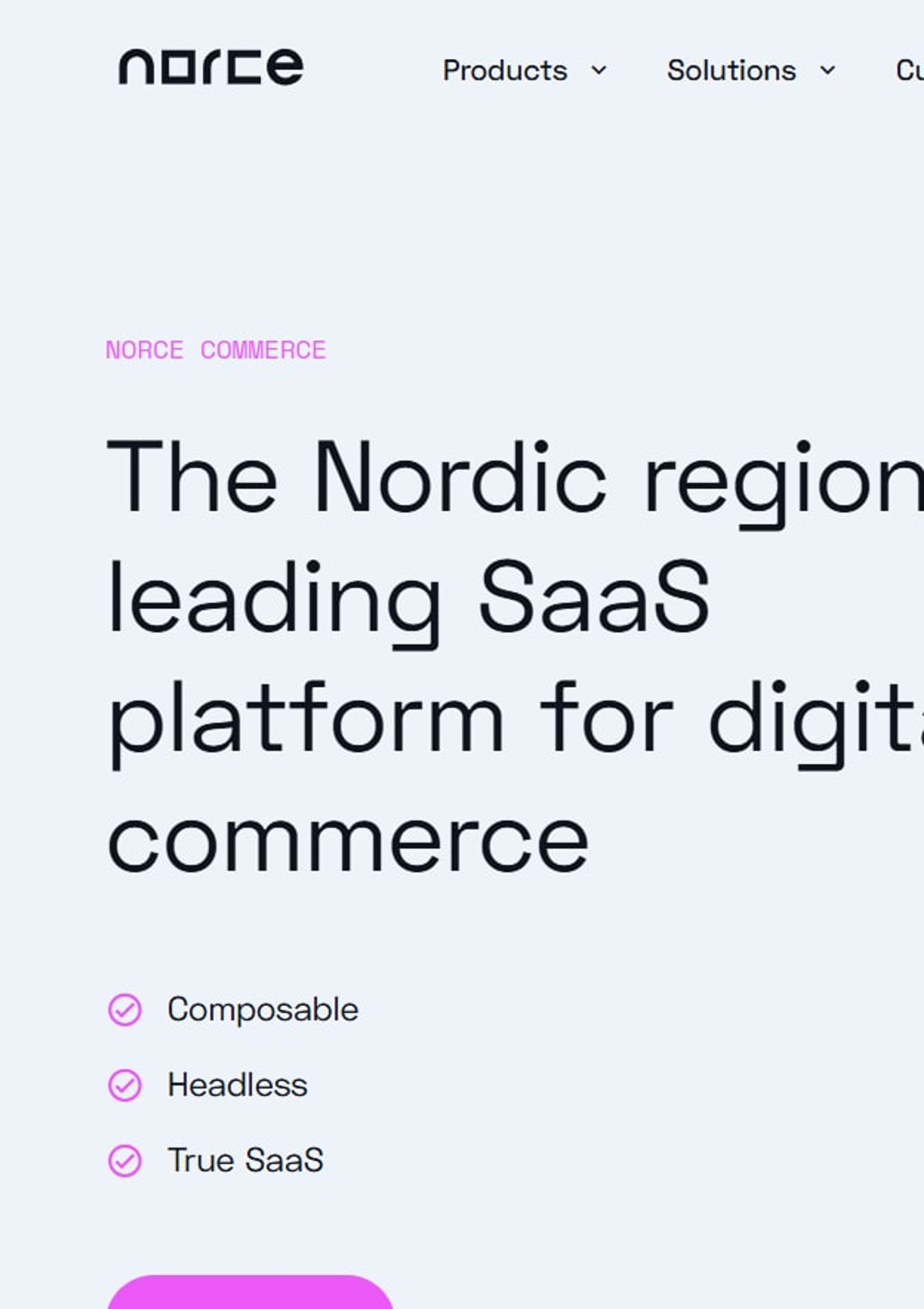 A sample work screenshot of the project called Norce