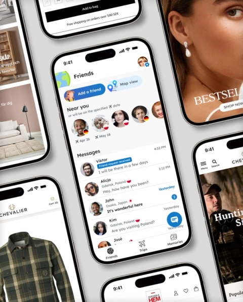 A collection of portfolio images