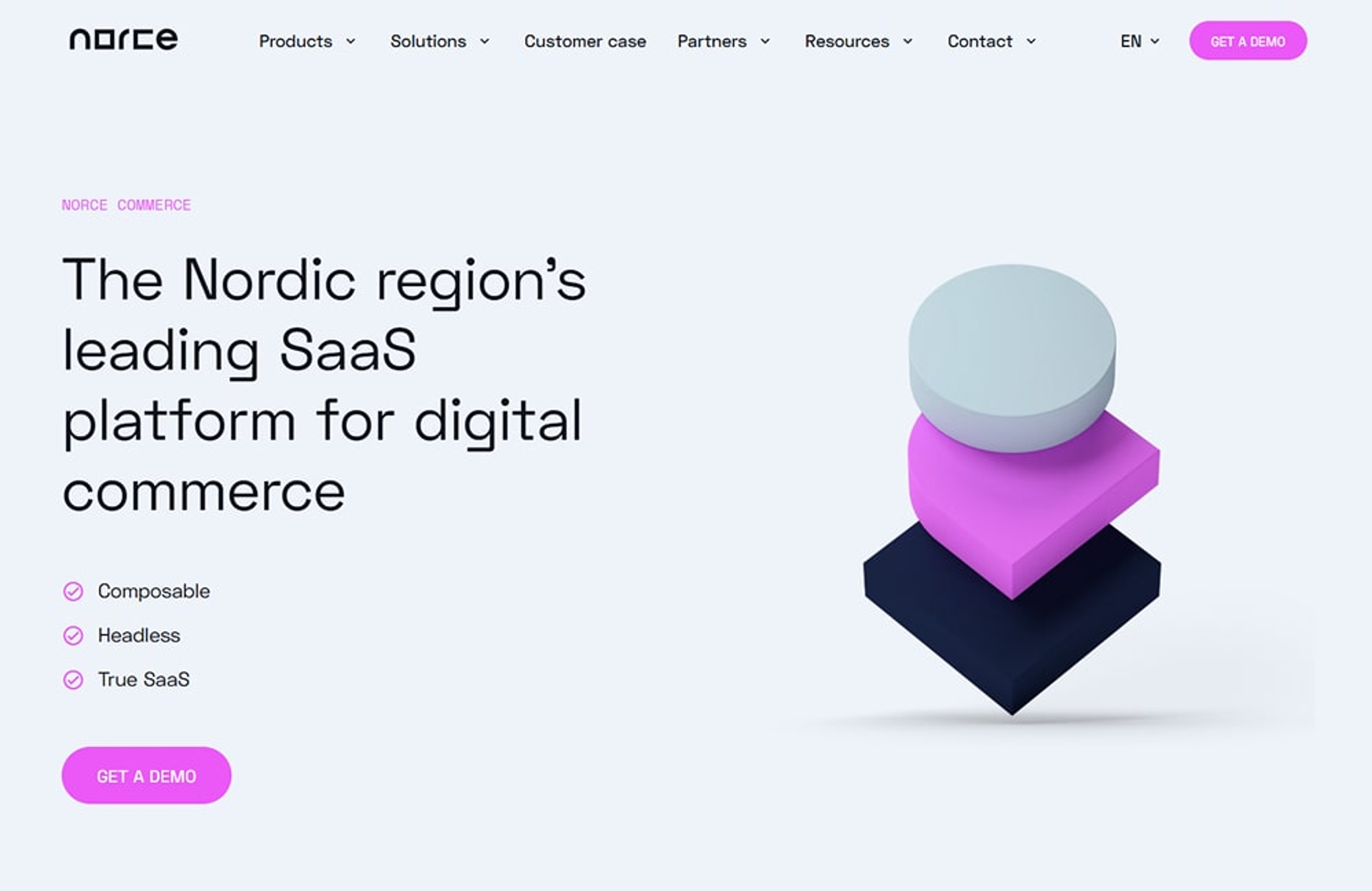 Norce E-Commerce SaaS screenshot