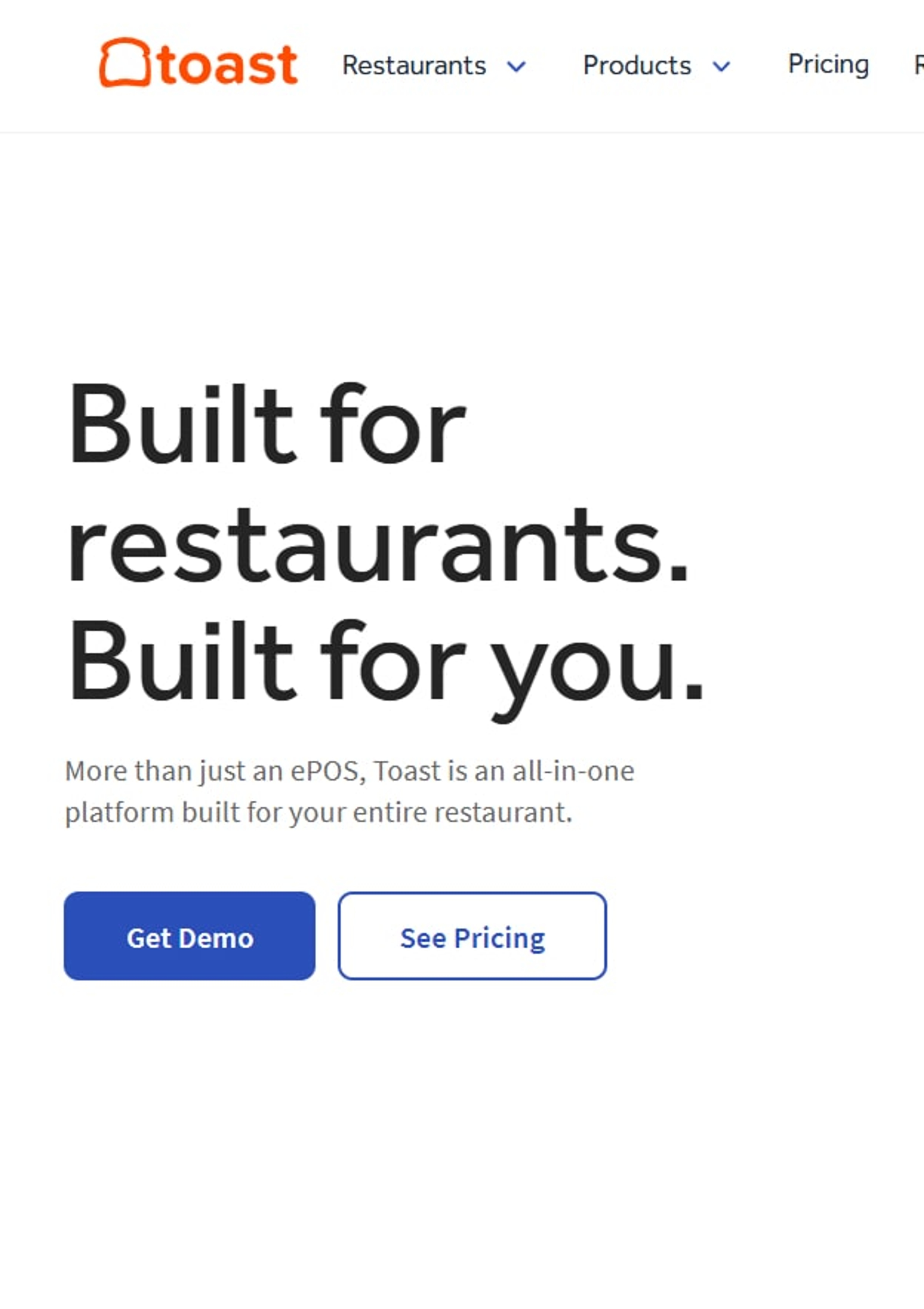A sample work screenshot of the project called Toast