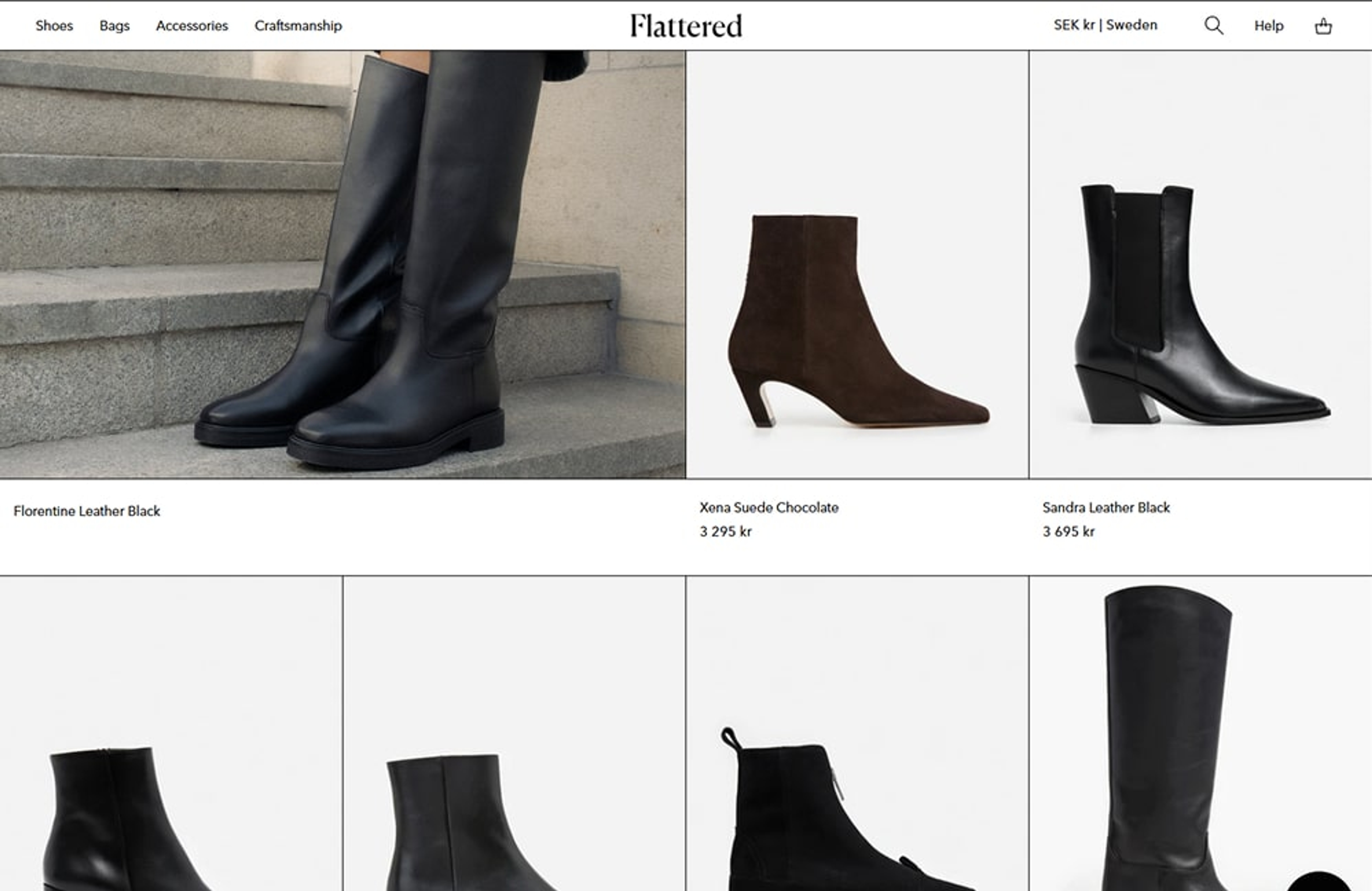 Flattered E-Commerce screenshot