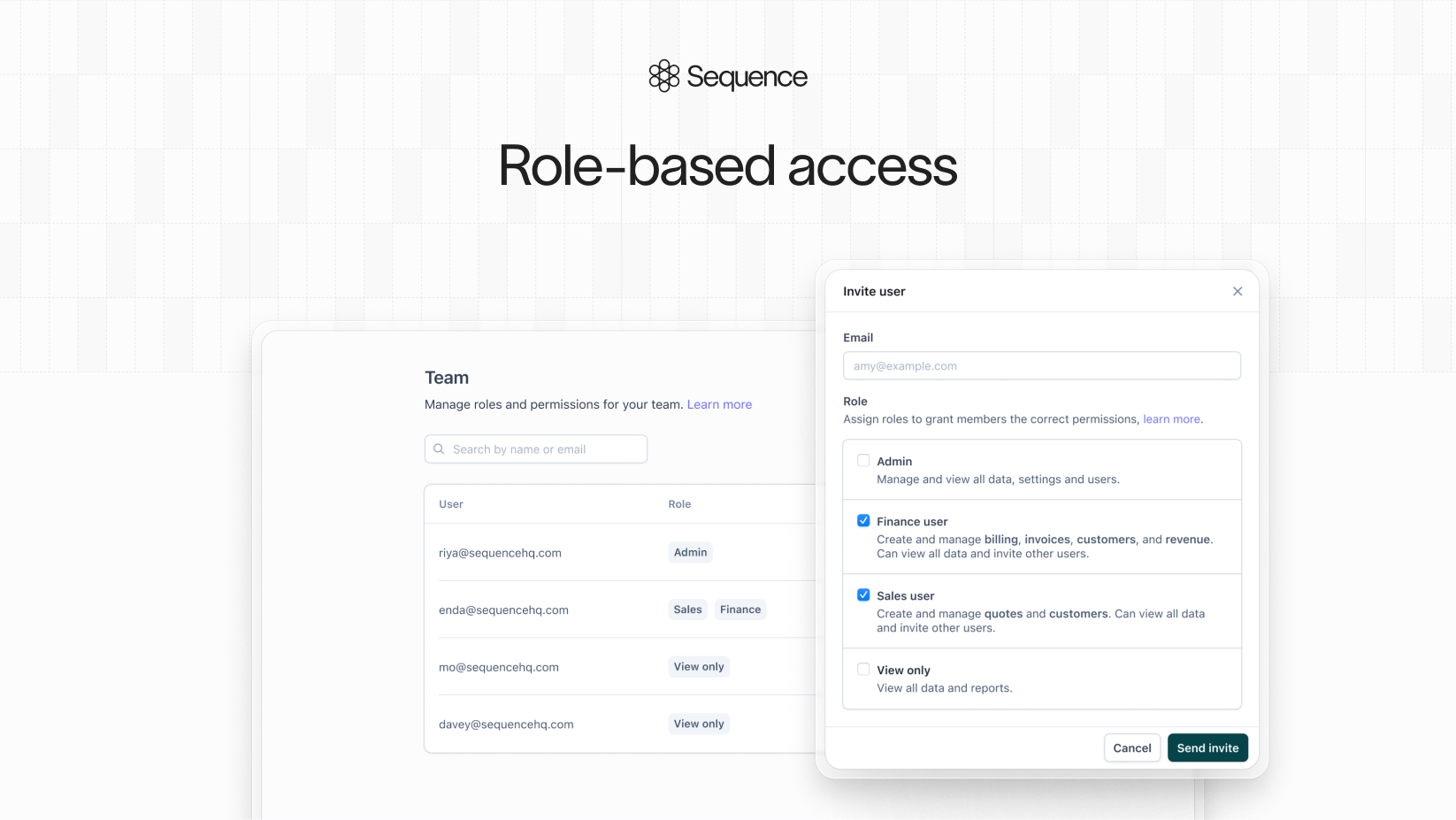 Role-based access