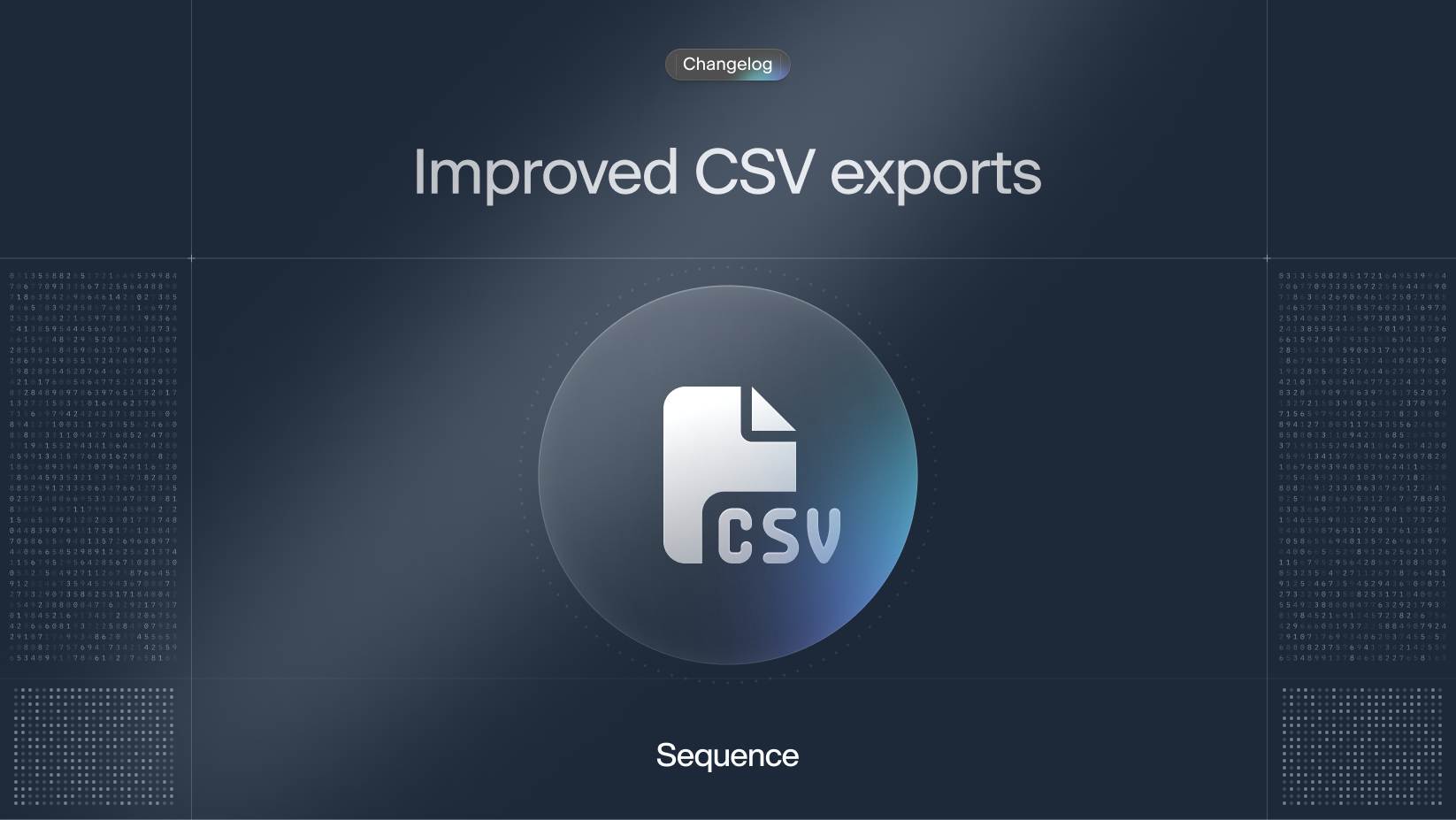 Improved CSV exports