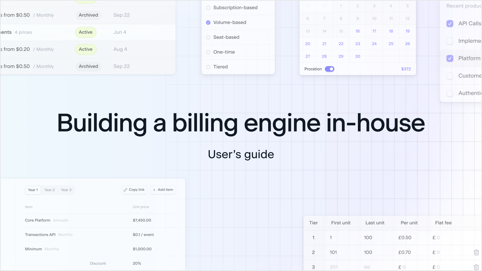 Building a billing engine in-house