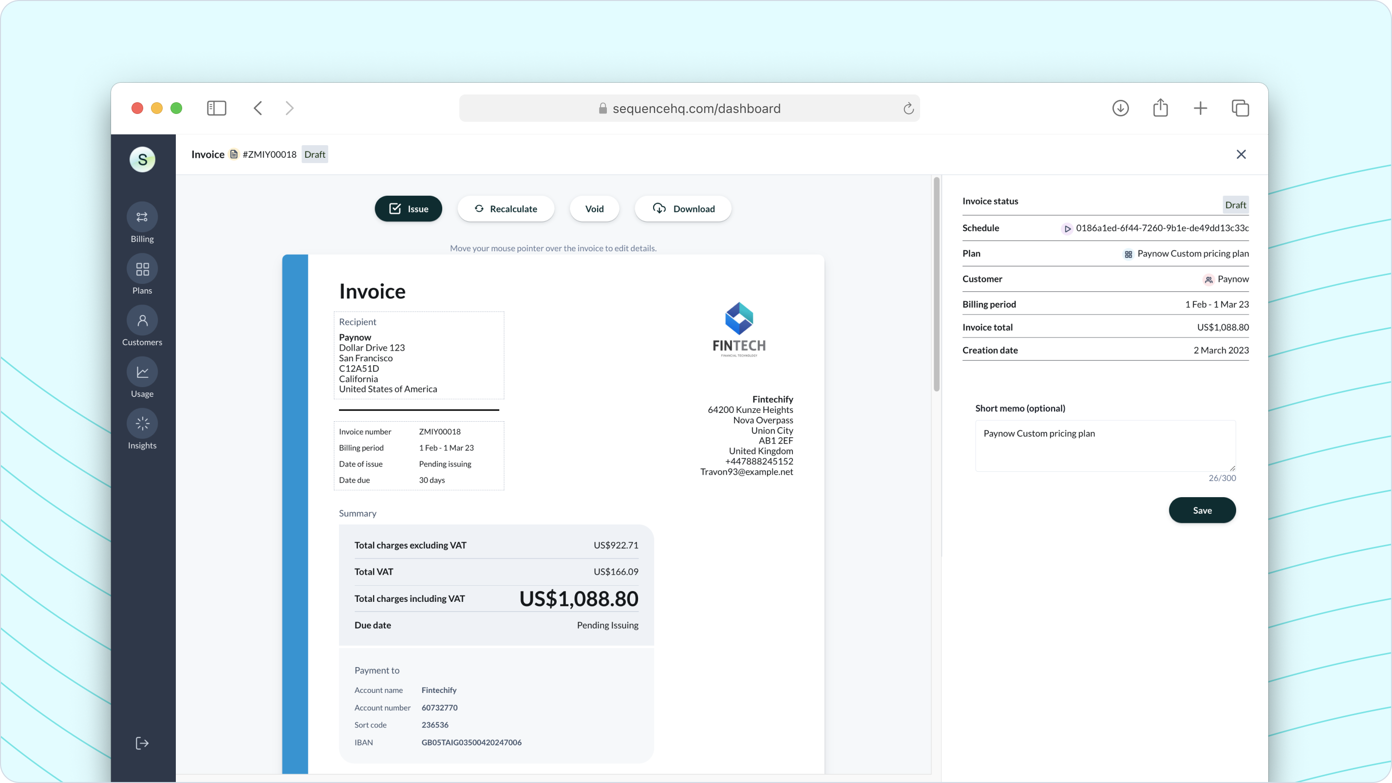 Invoice Editor