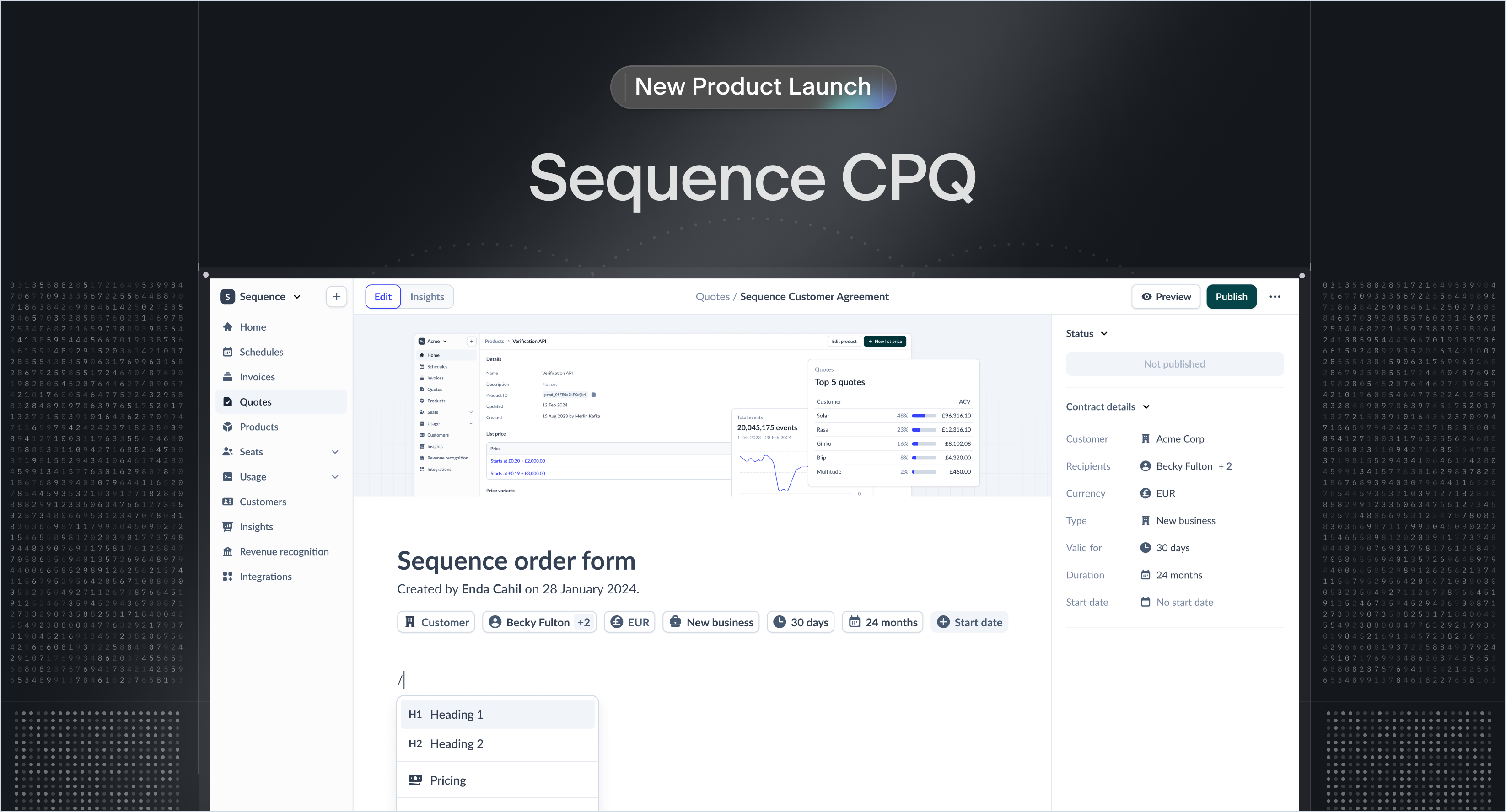 Sequence CPQ