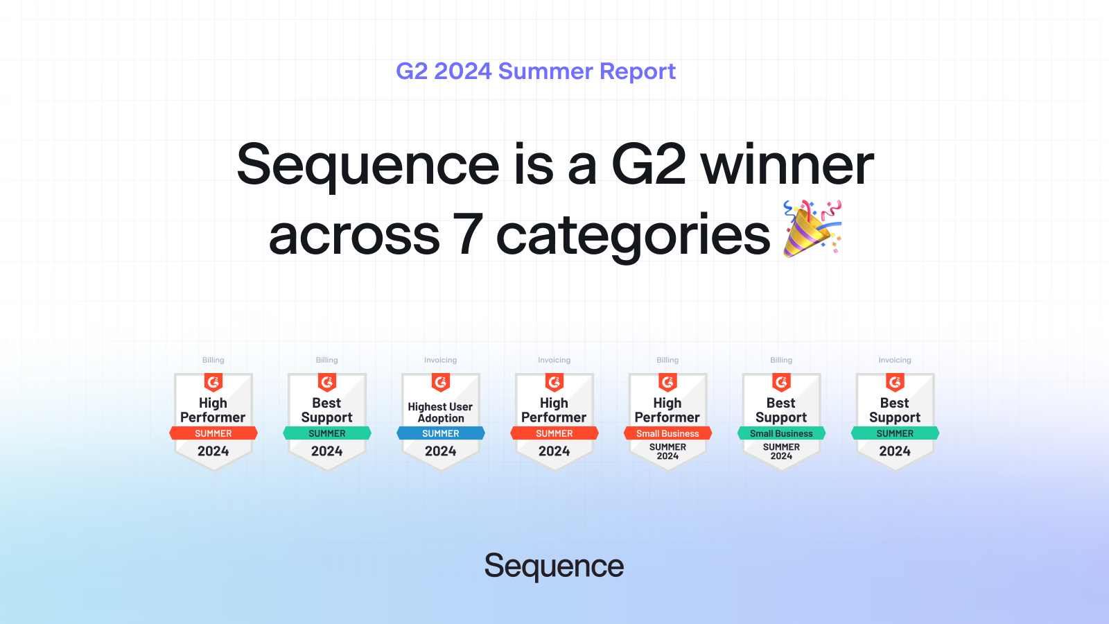 Sequence earns 7 badges