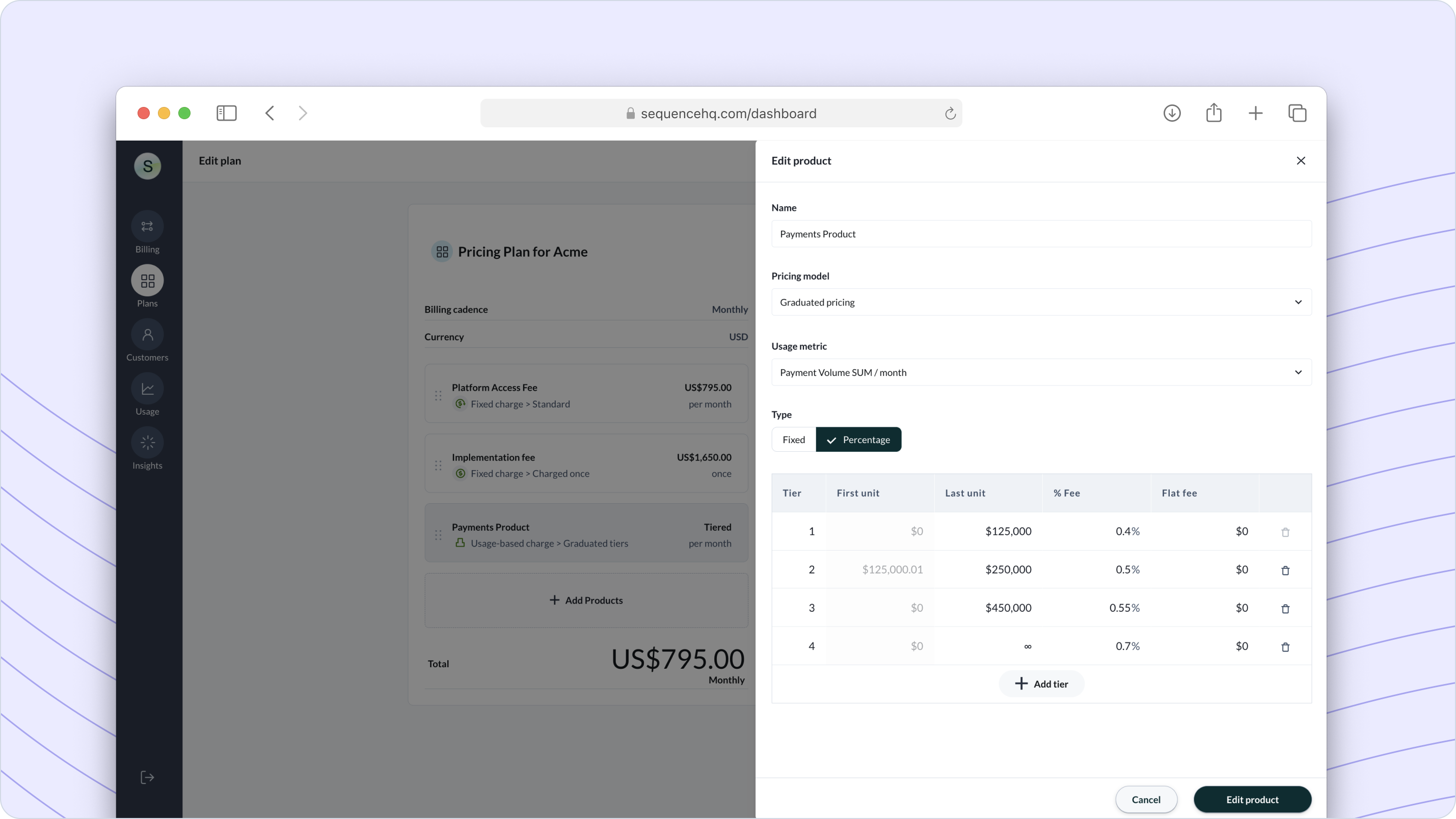 Percentage Based Pricing