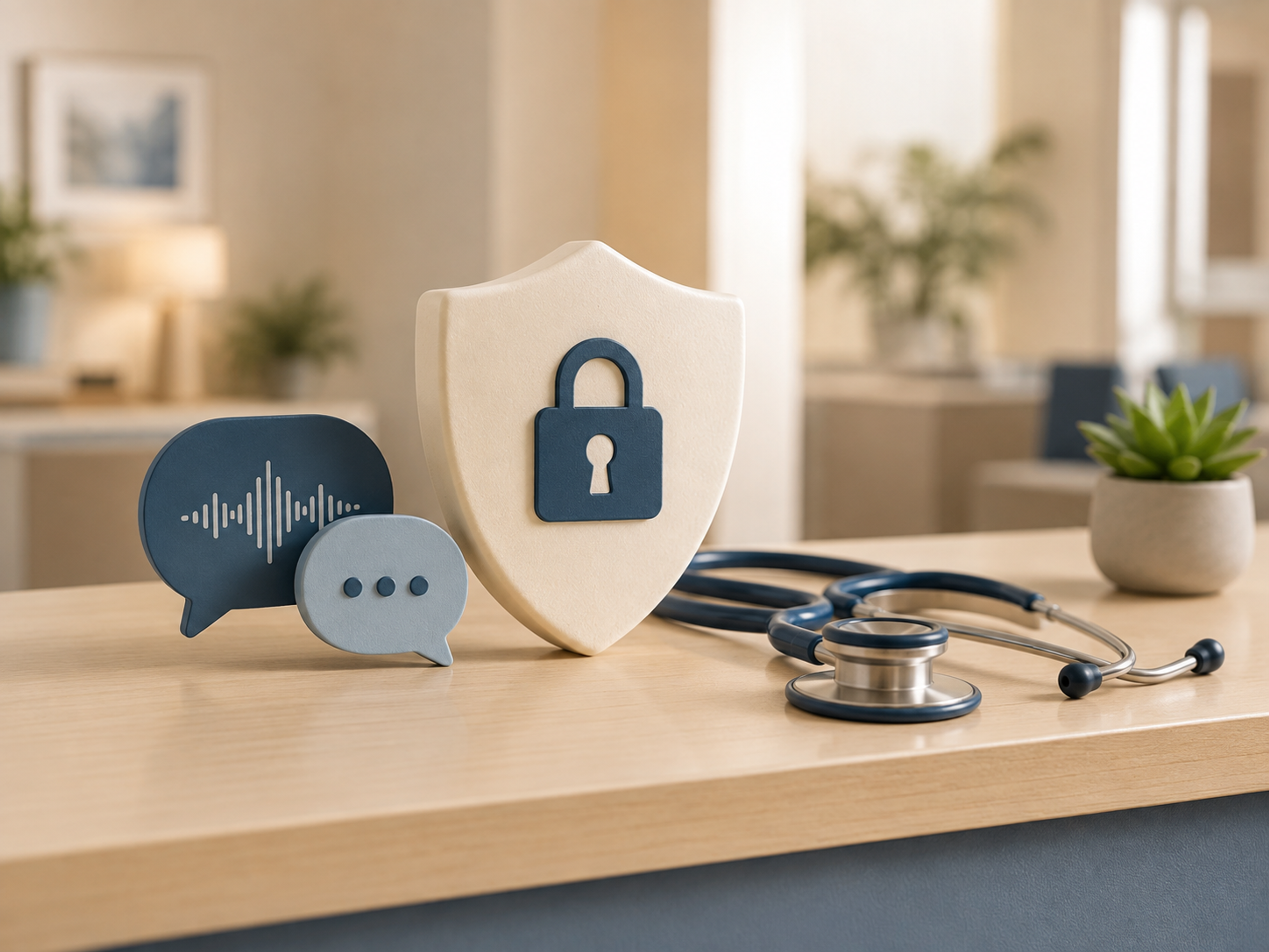 Healthcare privacy and clinical teams reviewing a HIPAA-compliant AI medical interpreter workflow.