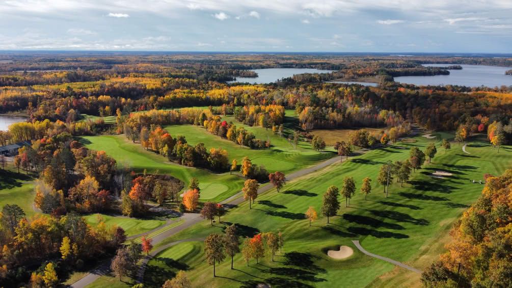 Fall golf aerial