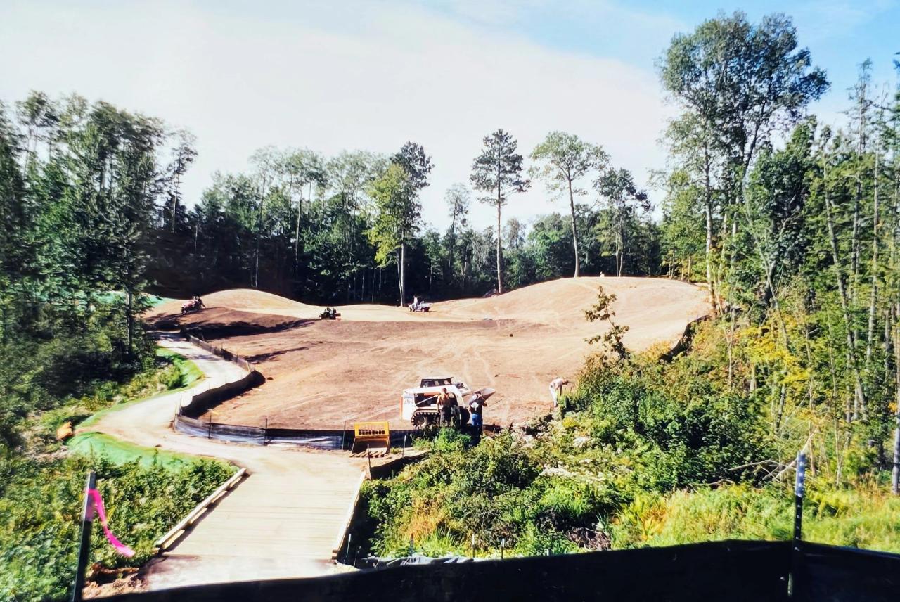 Building the golf course