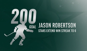 Stars Extend Win Streak to 6 as Robertson Hits 200th Goal