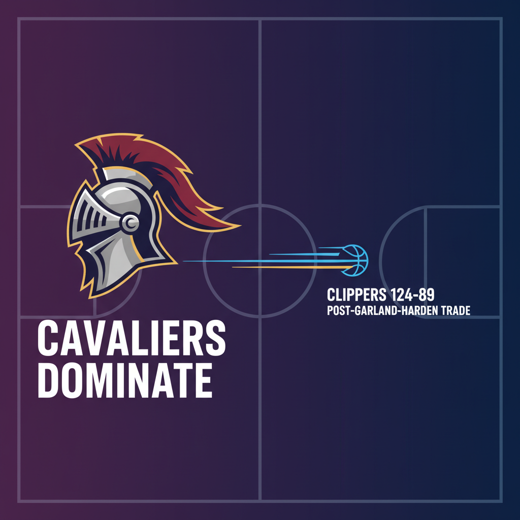 Cavaliers Dominate Clippers 124-89 After Garland-Harden Blockbuster Trade