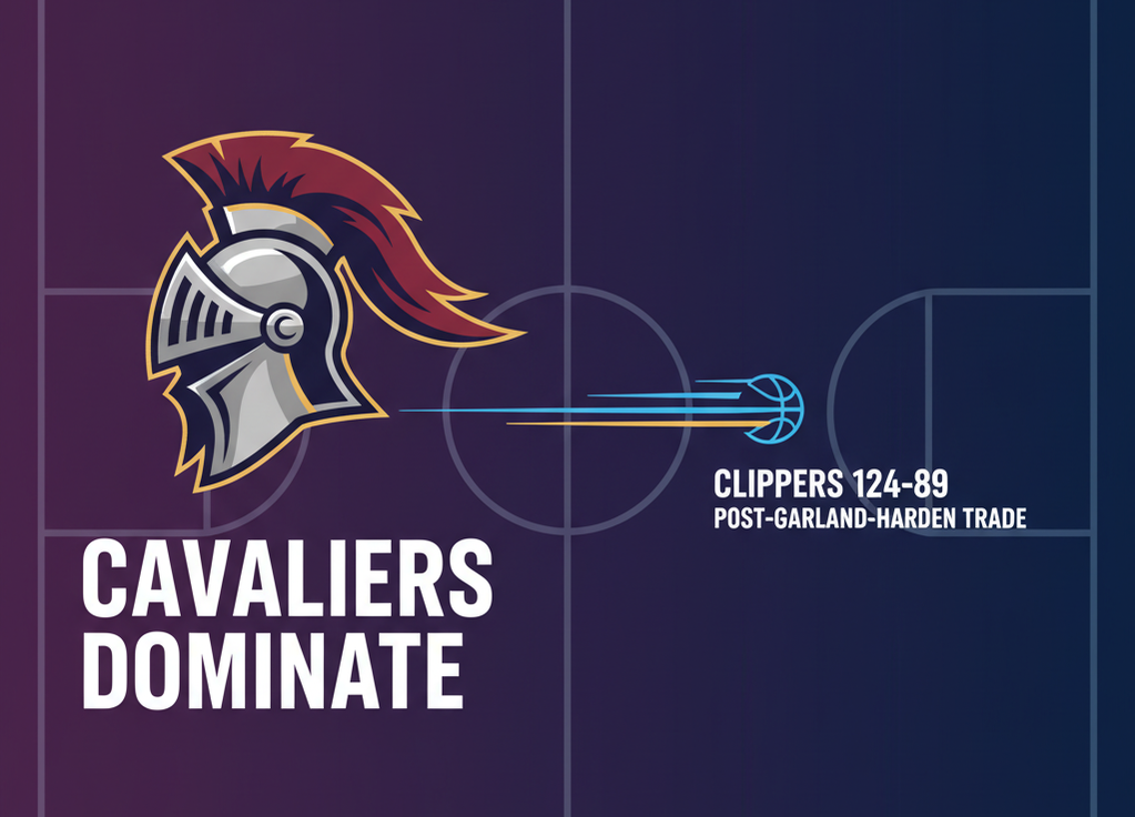 Cavaliers Dominate Clippers 124-89 After Garland-Harden Blockbuster Trade