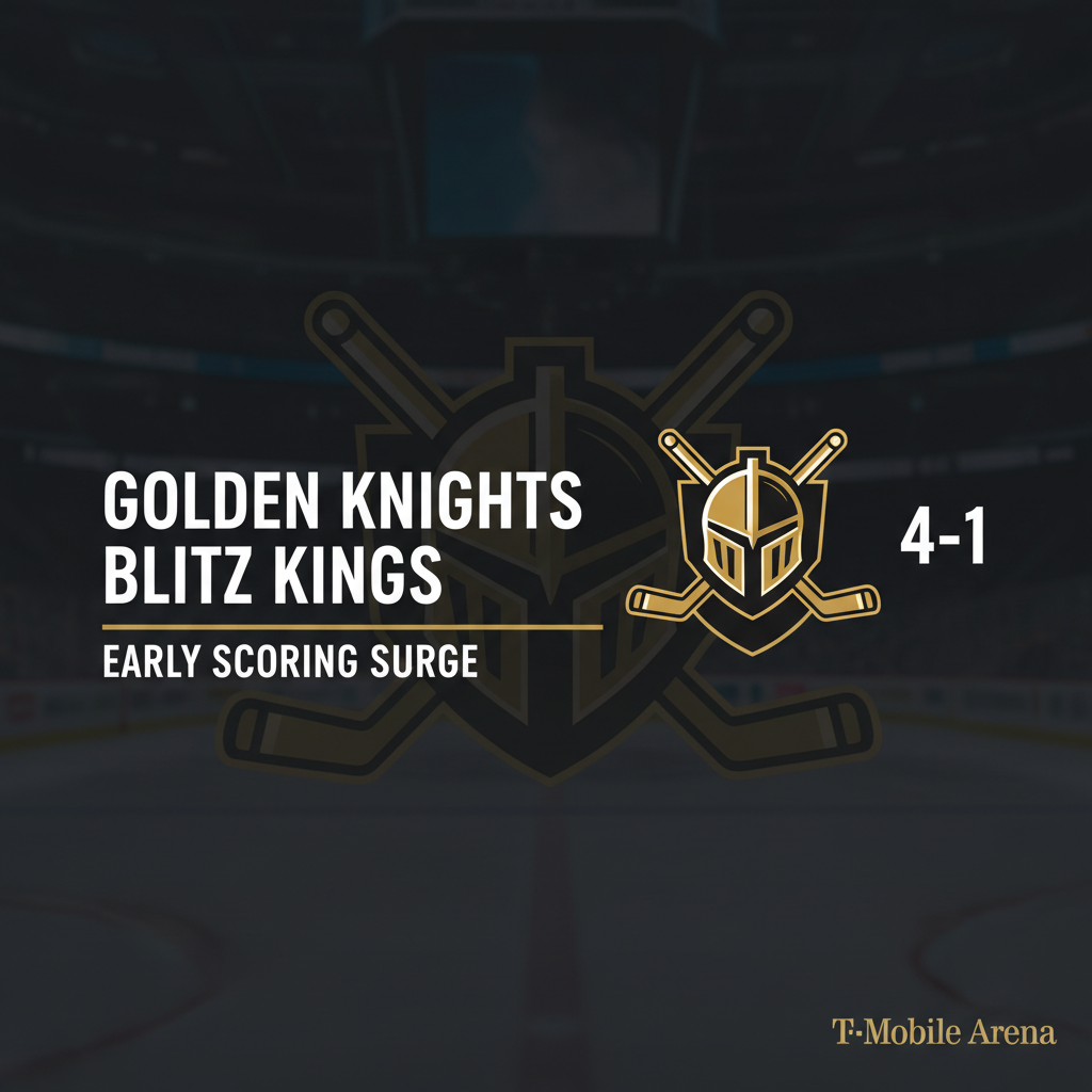 Golden Knights Blitz Kings 4-1 with Early Scoring Surge