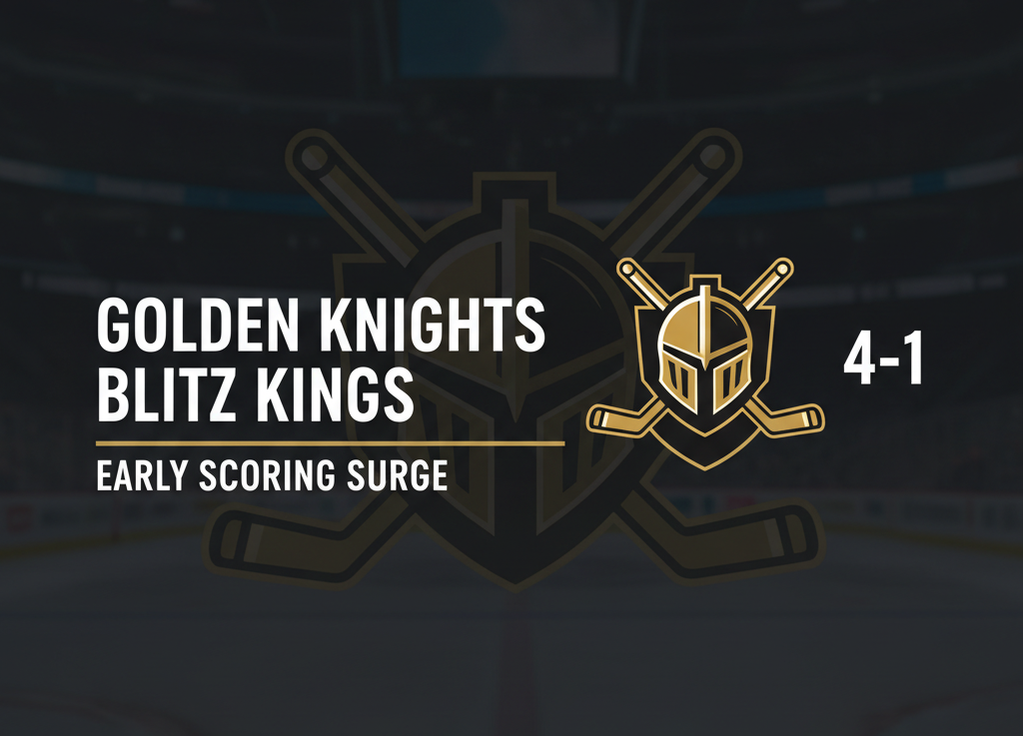 Golden Knights Blitz Kings 4-1 with Early Scoring Surge