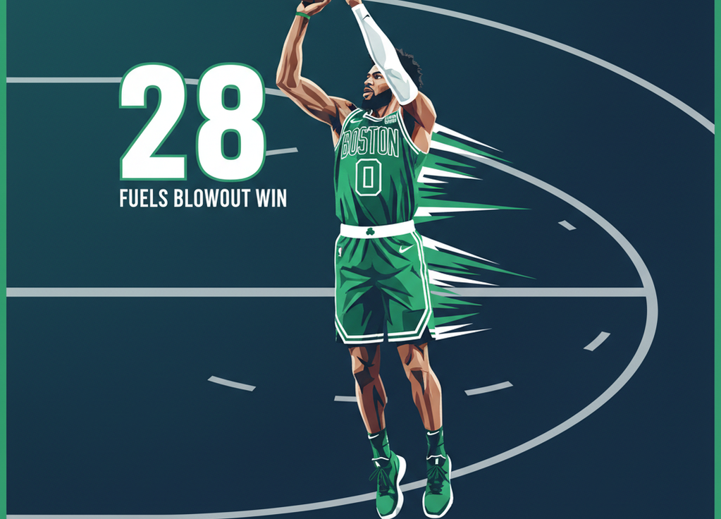 Derrick White's 28 Points Lead Celtics to Blowout Win Over Rockets
