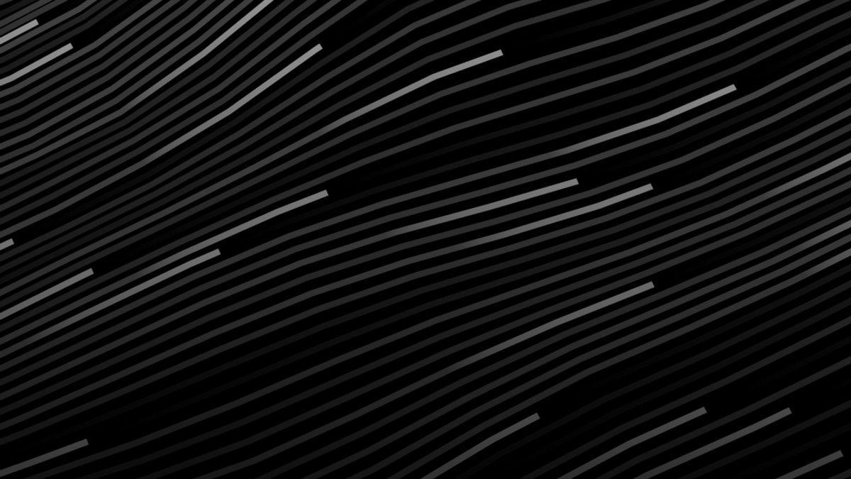 Abstract flowing lines on a dark background