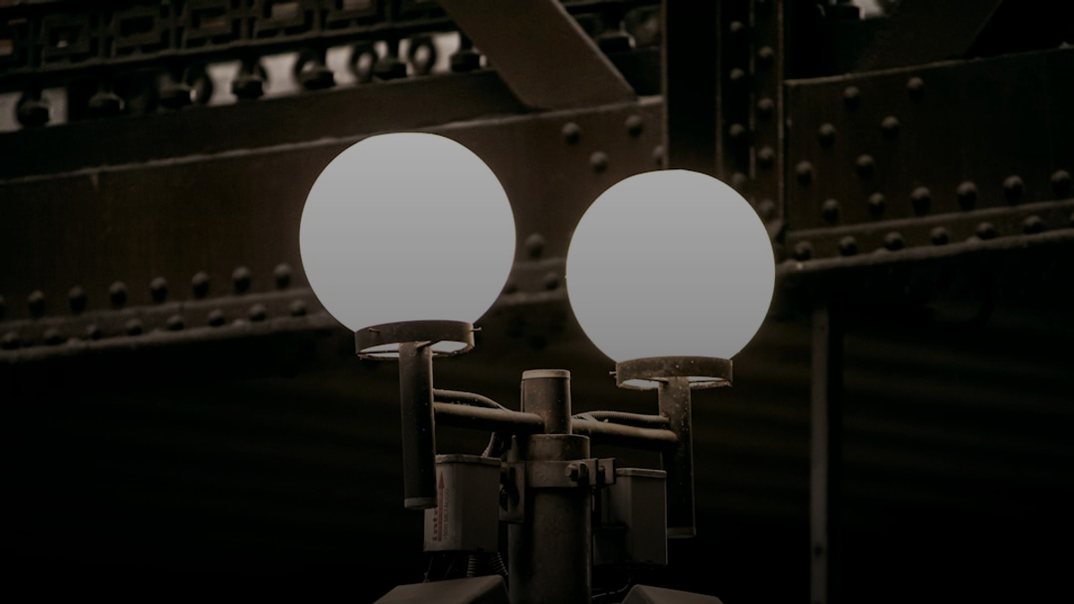 a close-up of a light