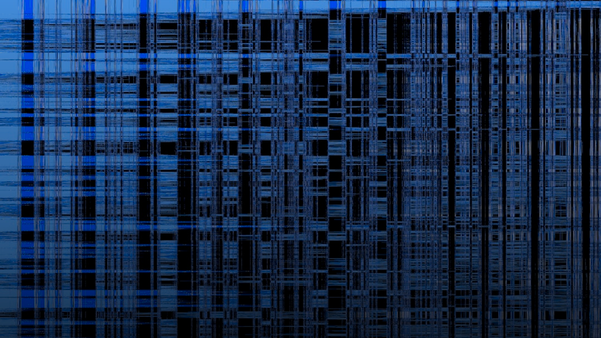 A blue and black abstract background with lines