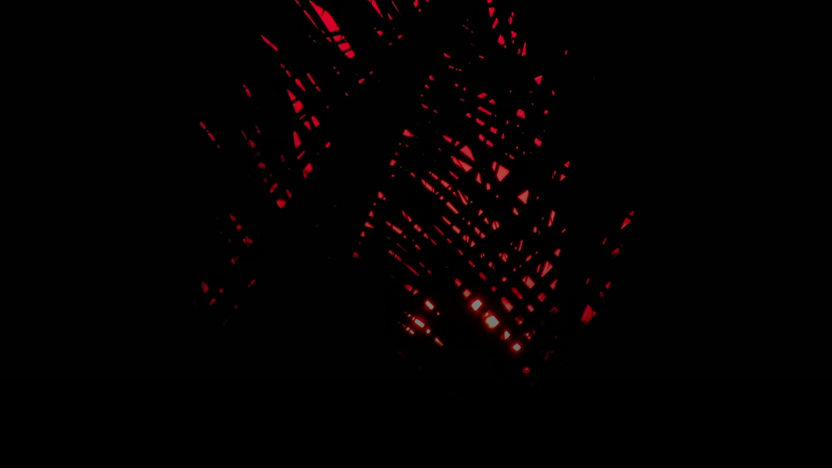 red light on black background