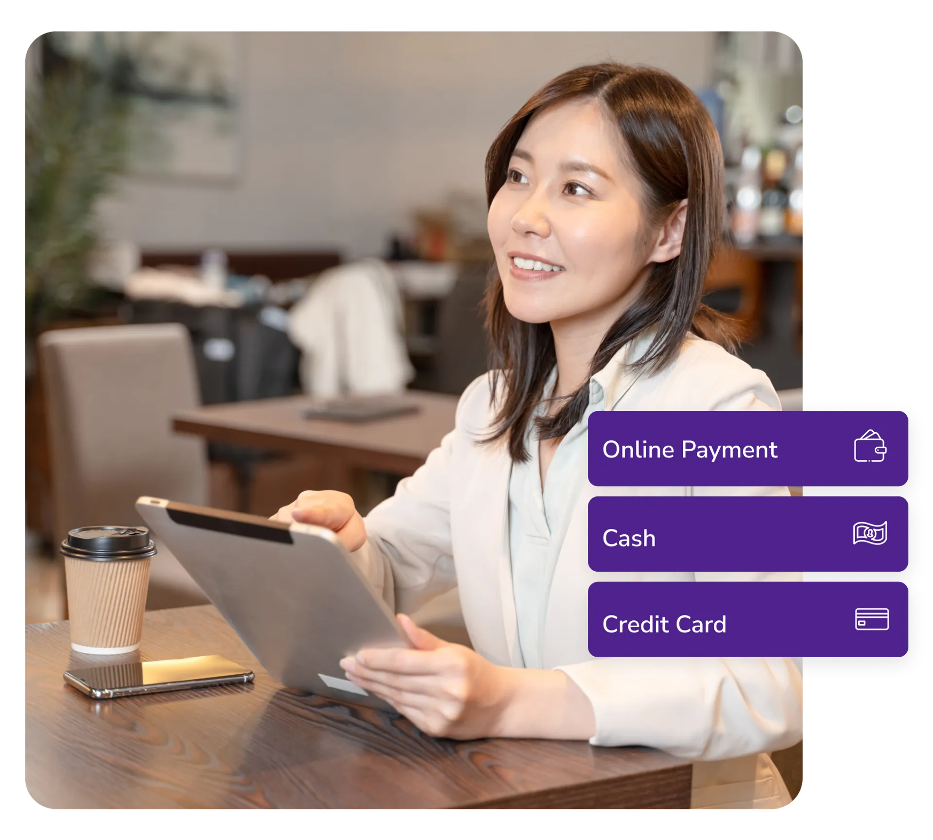 FineDine dine-in tablet menu payment processes.
