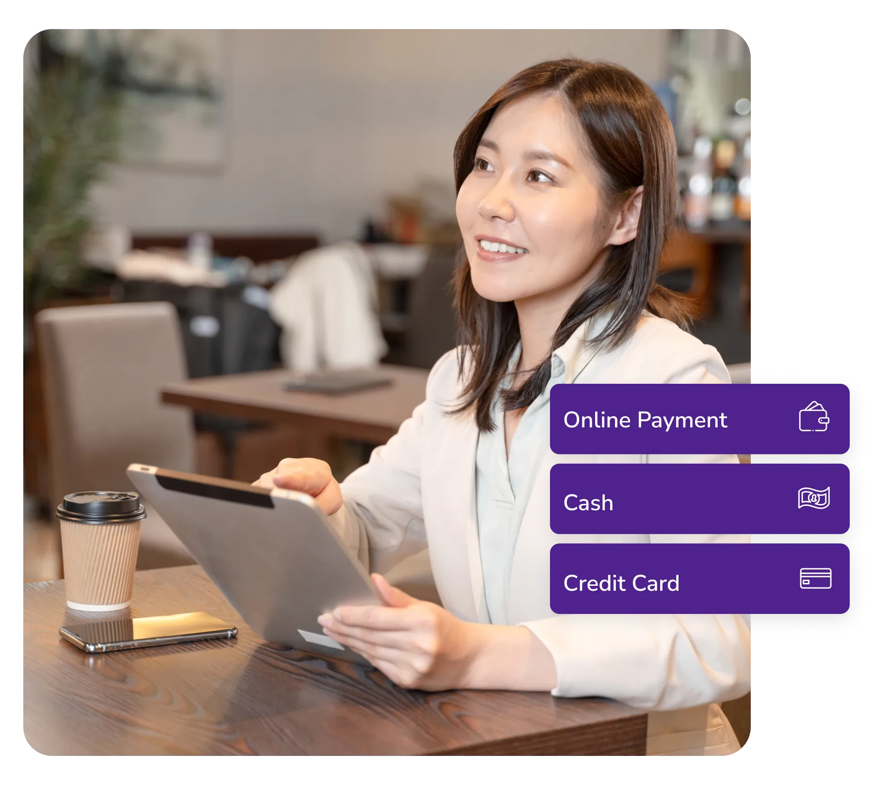 FineDine dine-in tablet menu payment processes.