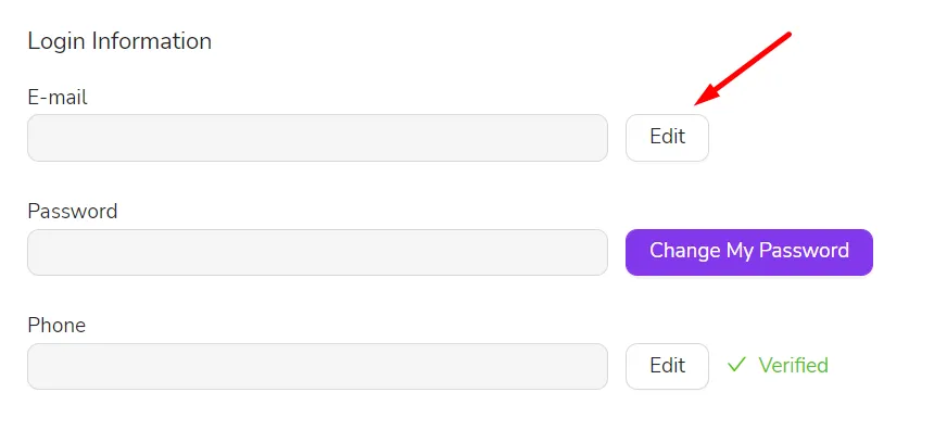 Login Information