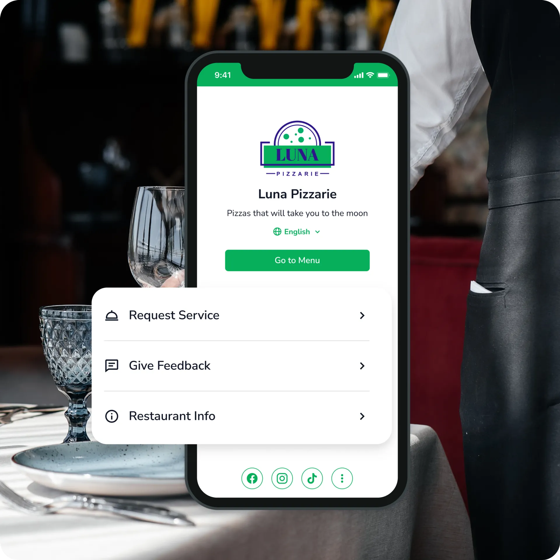 FineDine's table management feature.