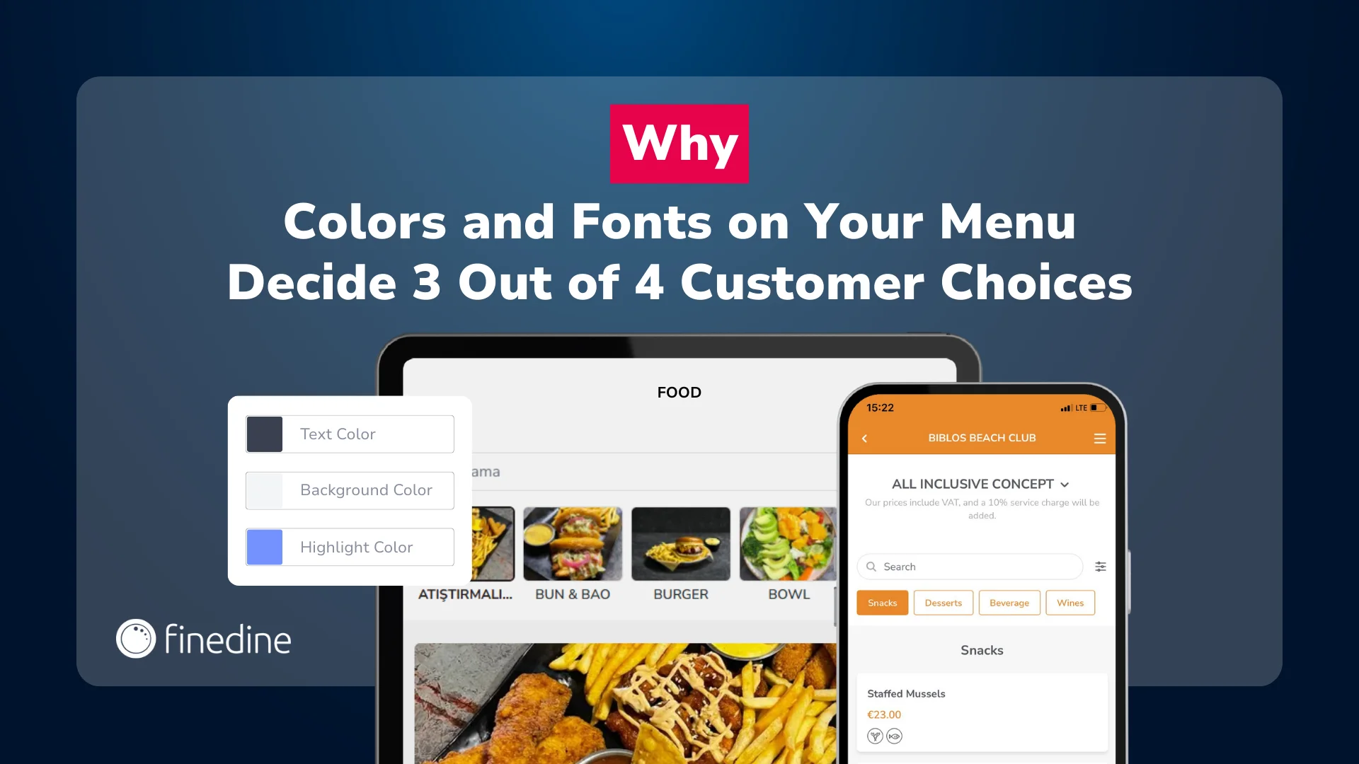 Why Colors and Fonts on Your Menu Decide 3 Out of 4 Customer Choices