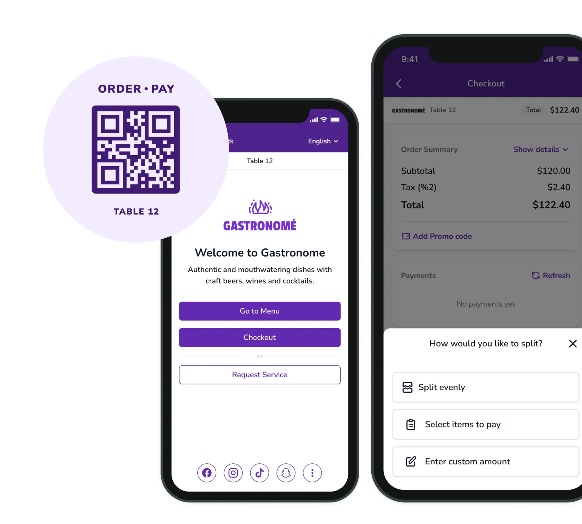 Fast Checkout customizable payment screen.